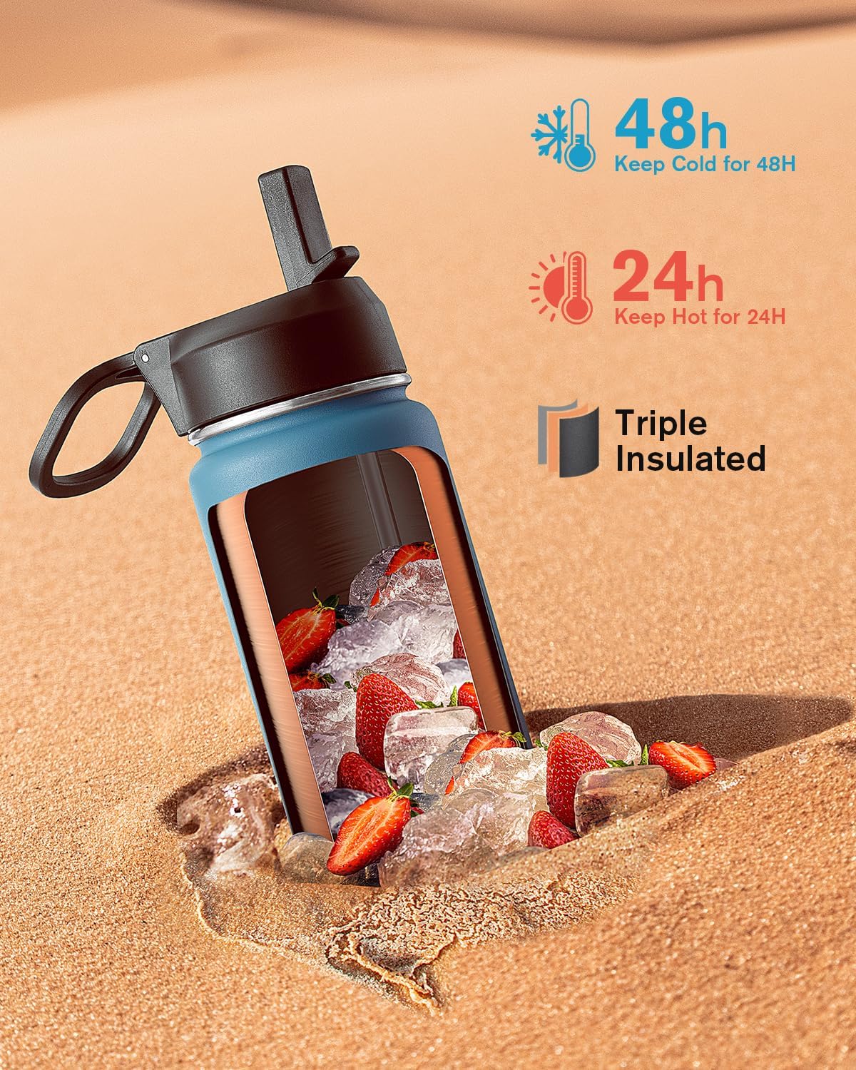 Thumbnail 1 de Coolflask Botella 24 oz aislada