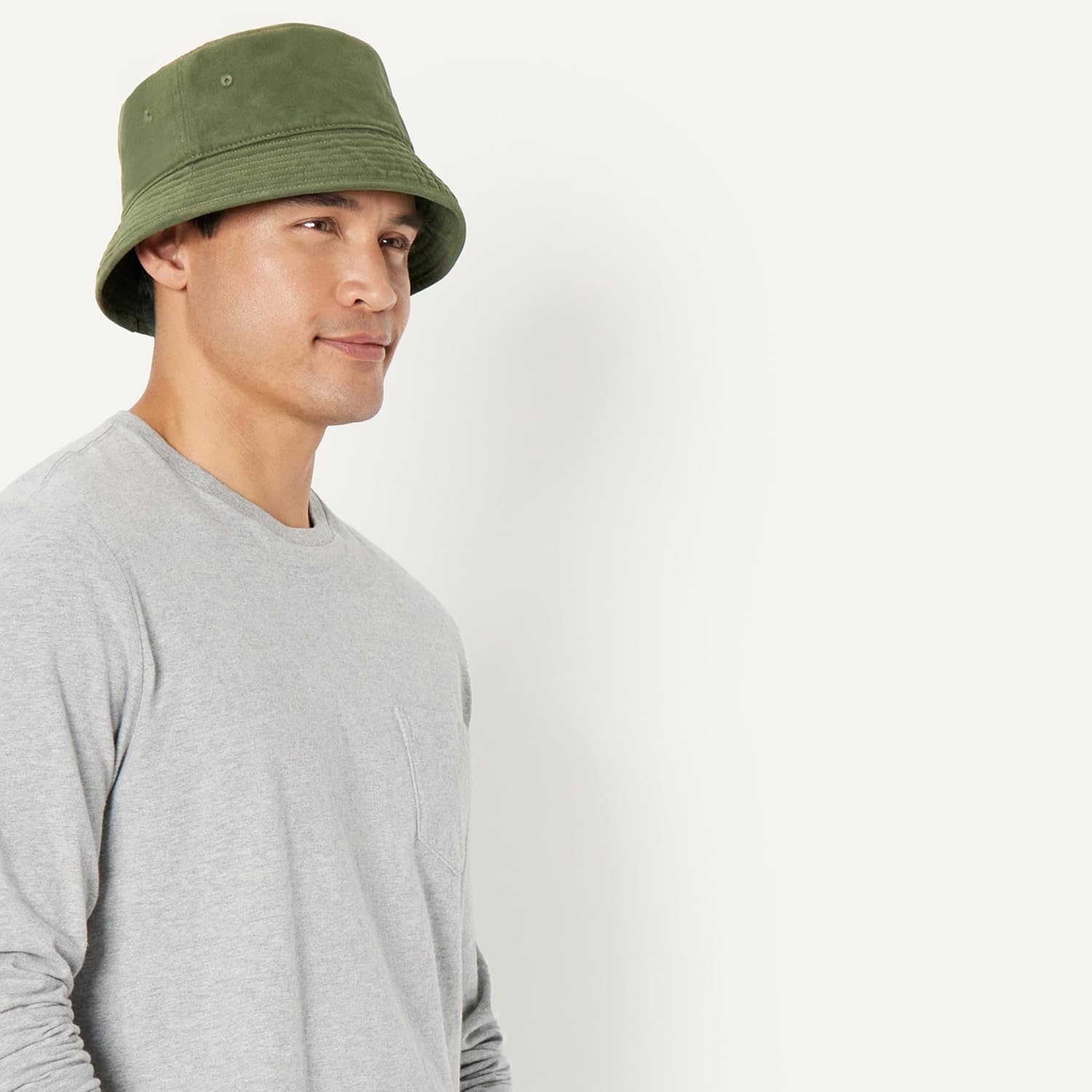 Thumbnail 6 de Amazon Essentials AE Washed Cotton Bucket Hat for Men (Cotton Canvas, Breathable Eyelets)