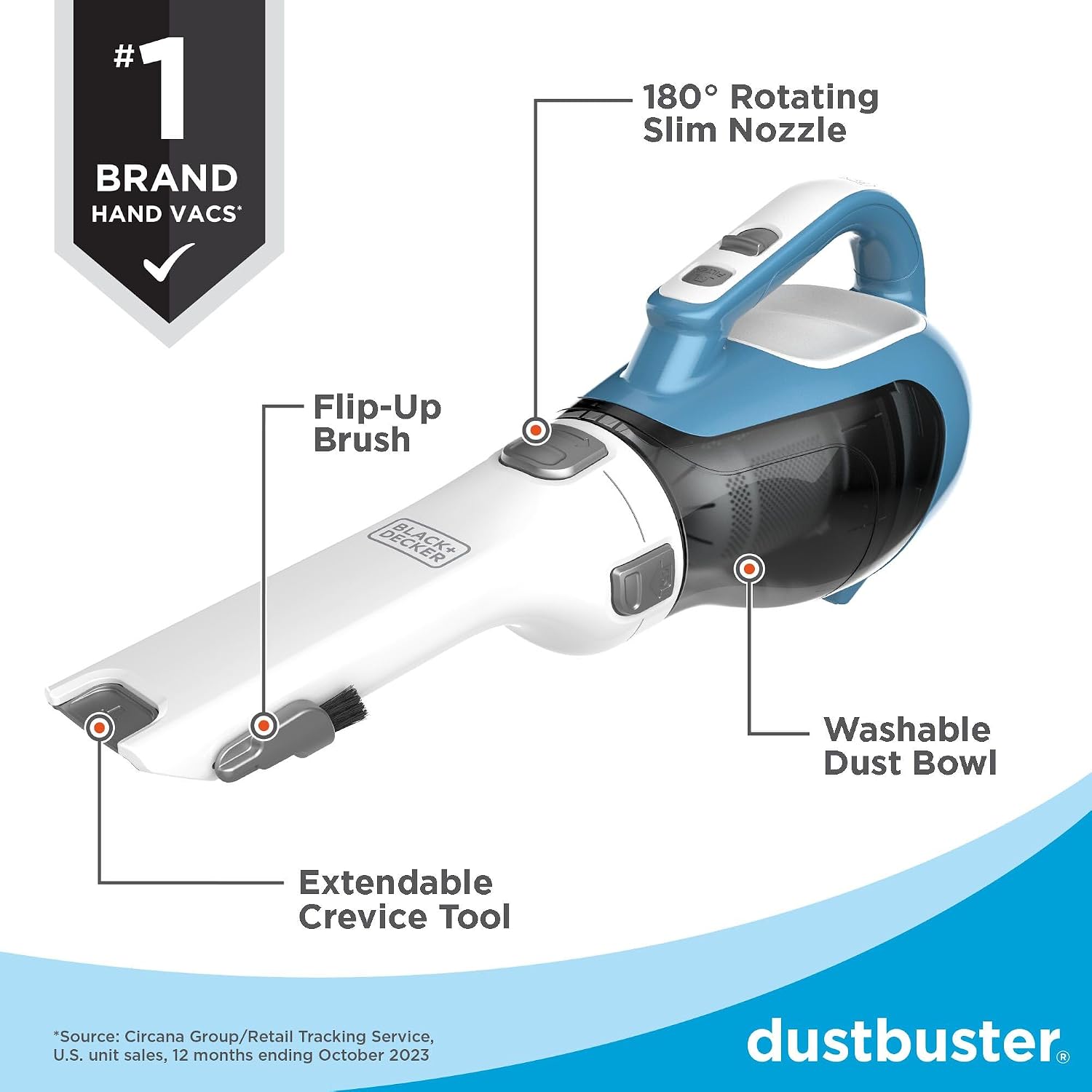 Thumbnail 2 de Black+Decker CHV1410L 16V Hand Vacuum