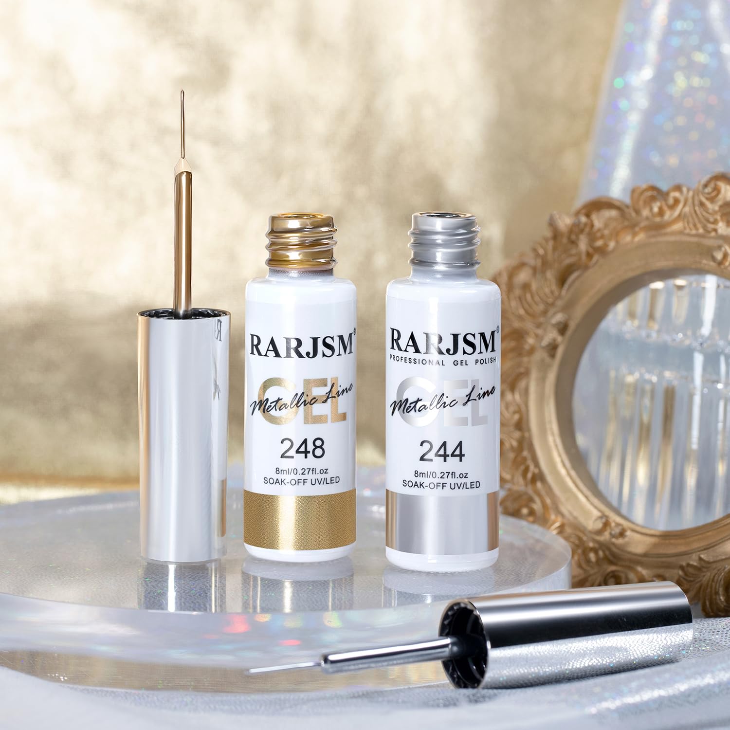 Detalle 2 de RARJSM Metallic Gel Liner 8ml nail polish ๐