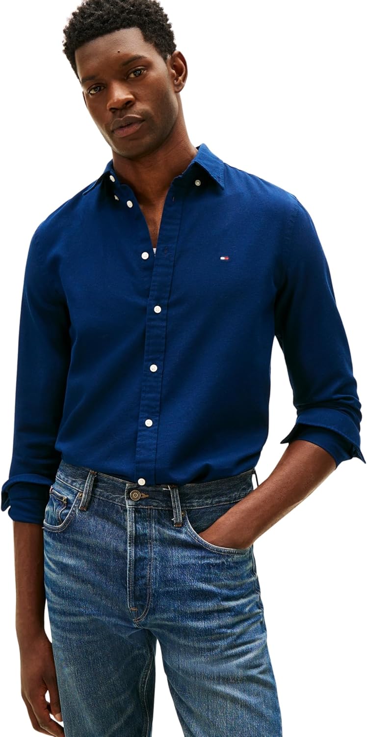 Thumbnail 5 de Tommy Hilfiger Men’s Flex Dobby SF Shirt (MW0MW41684) long-sleeve
