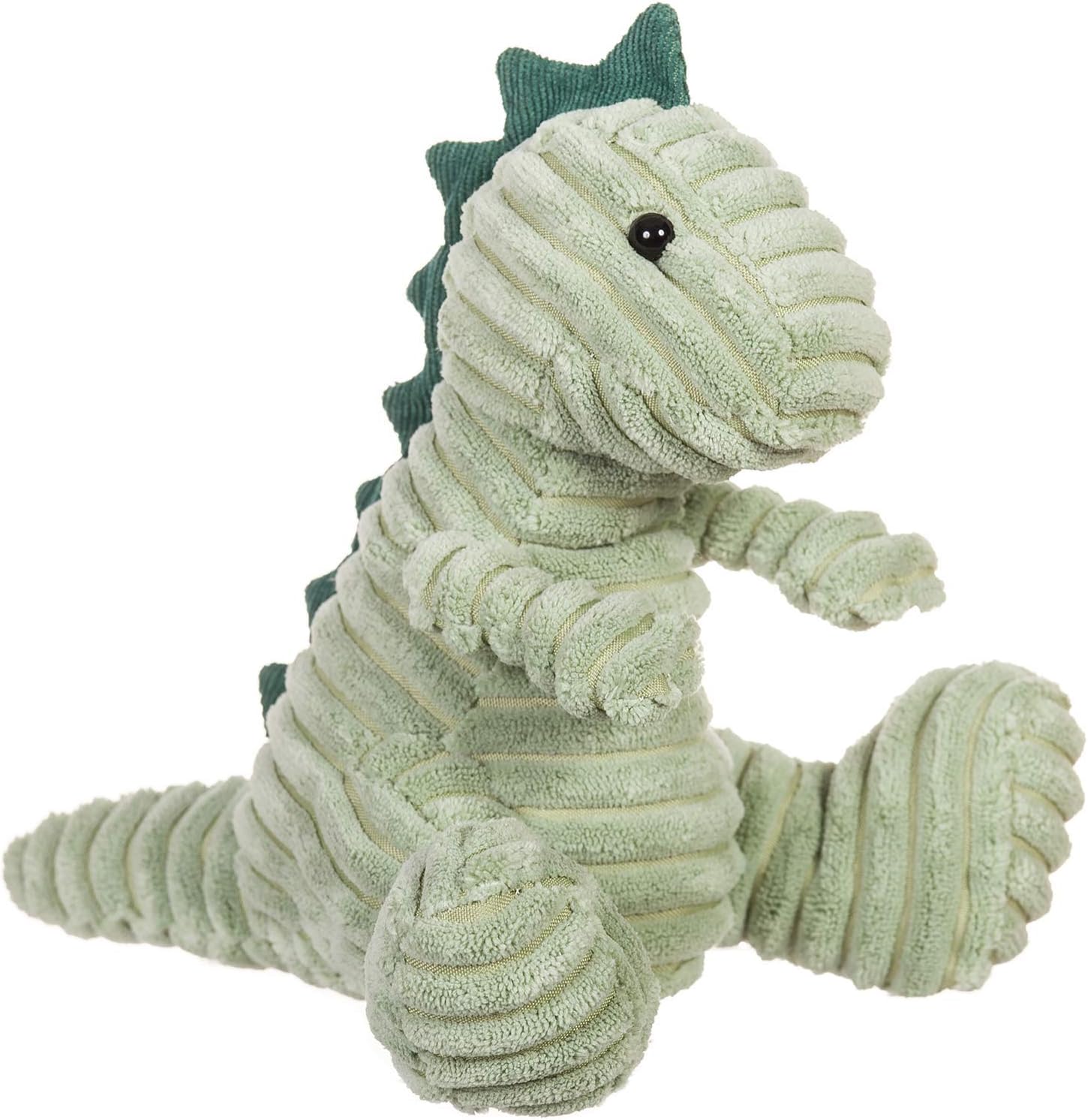 Detalle de Apricot Lamb Navy Blue Corduroy Dinosaur Plushie – 8.5 Inches