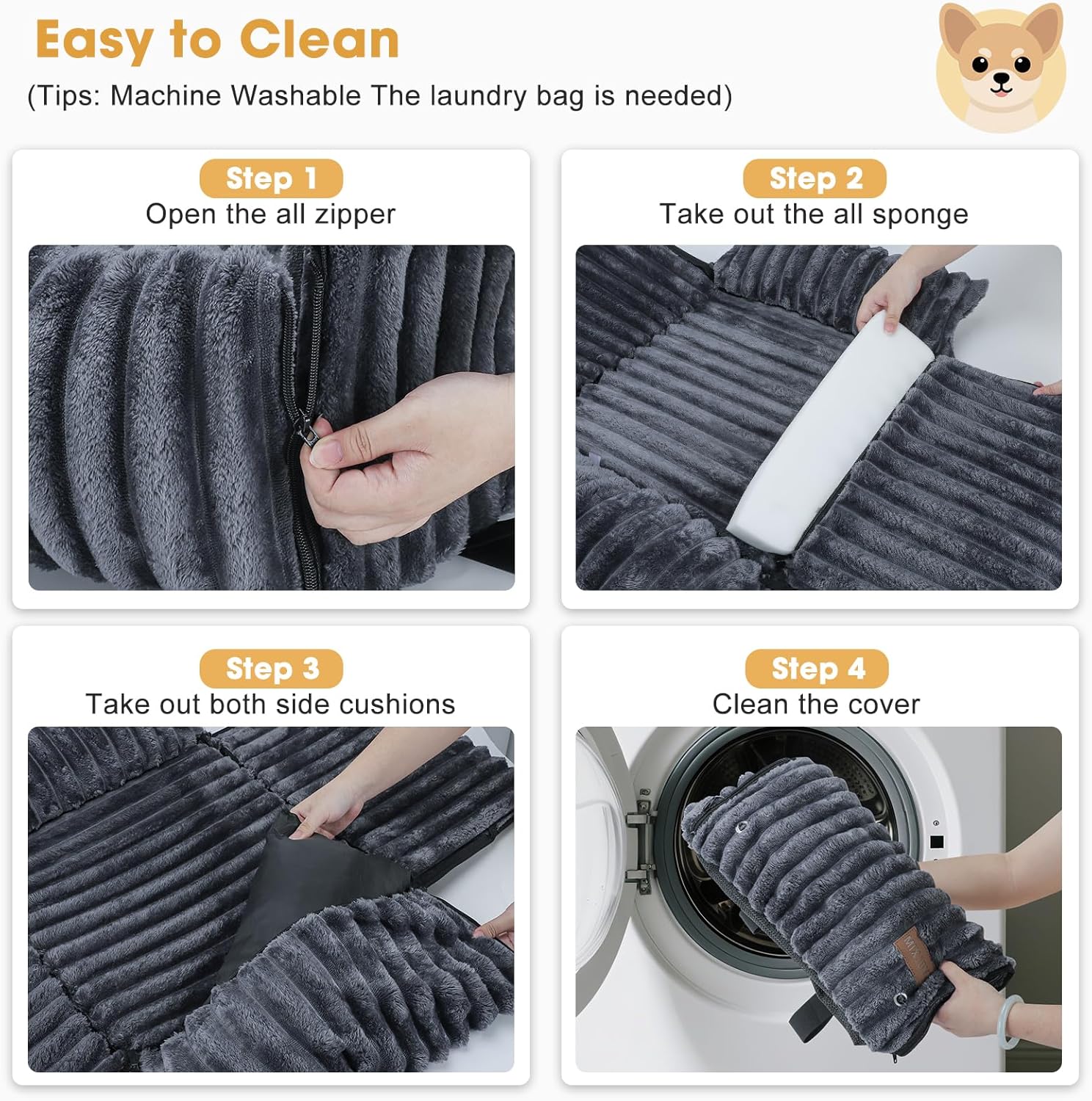 Thumbnail 5 de MIXJOY Dog Car Seat 20 cm booster for small dogs