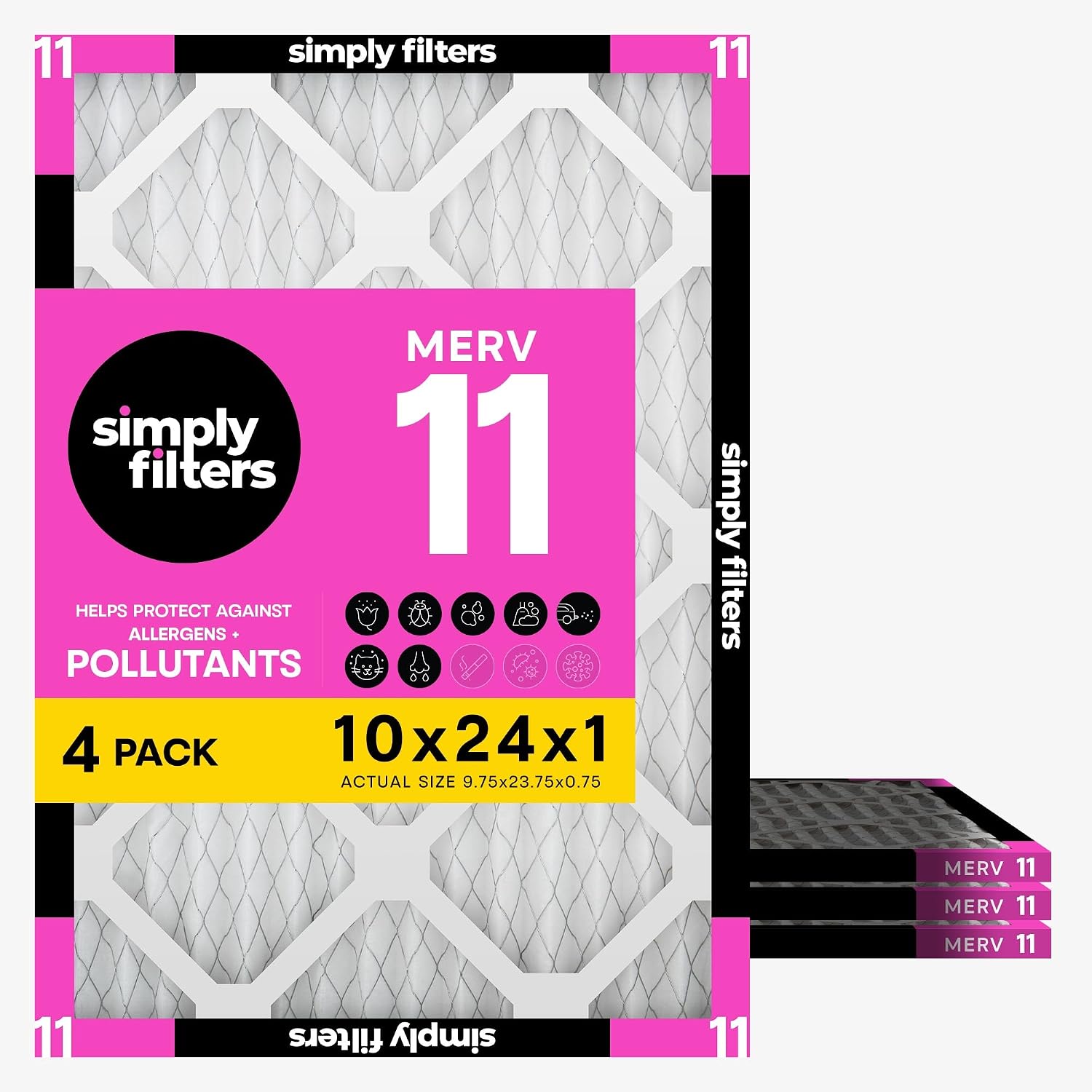 Detalle de Simply HVAC Air Filter 10 x 24 x 1
