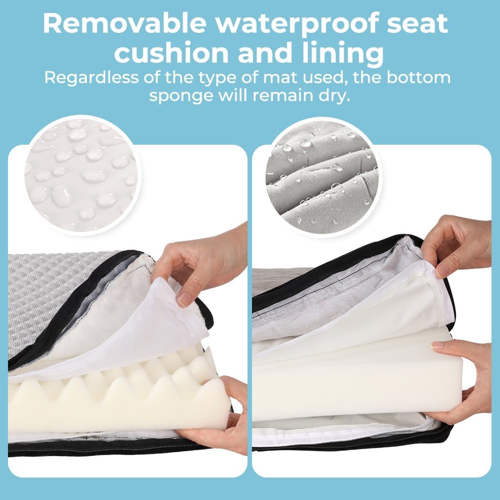 Thumbnail 5 de KYG Washable Dog Car Seat: Front-Seat Booster Bed for Medium to Small Dogs with Cooling & Warm Pads
