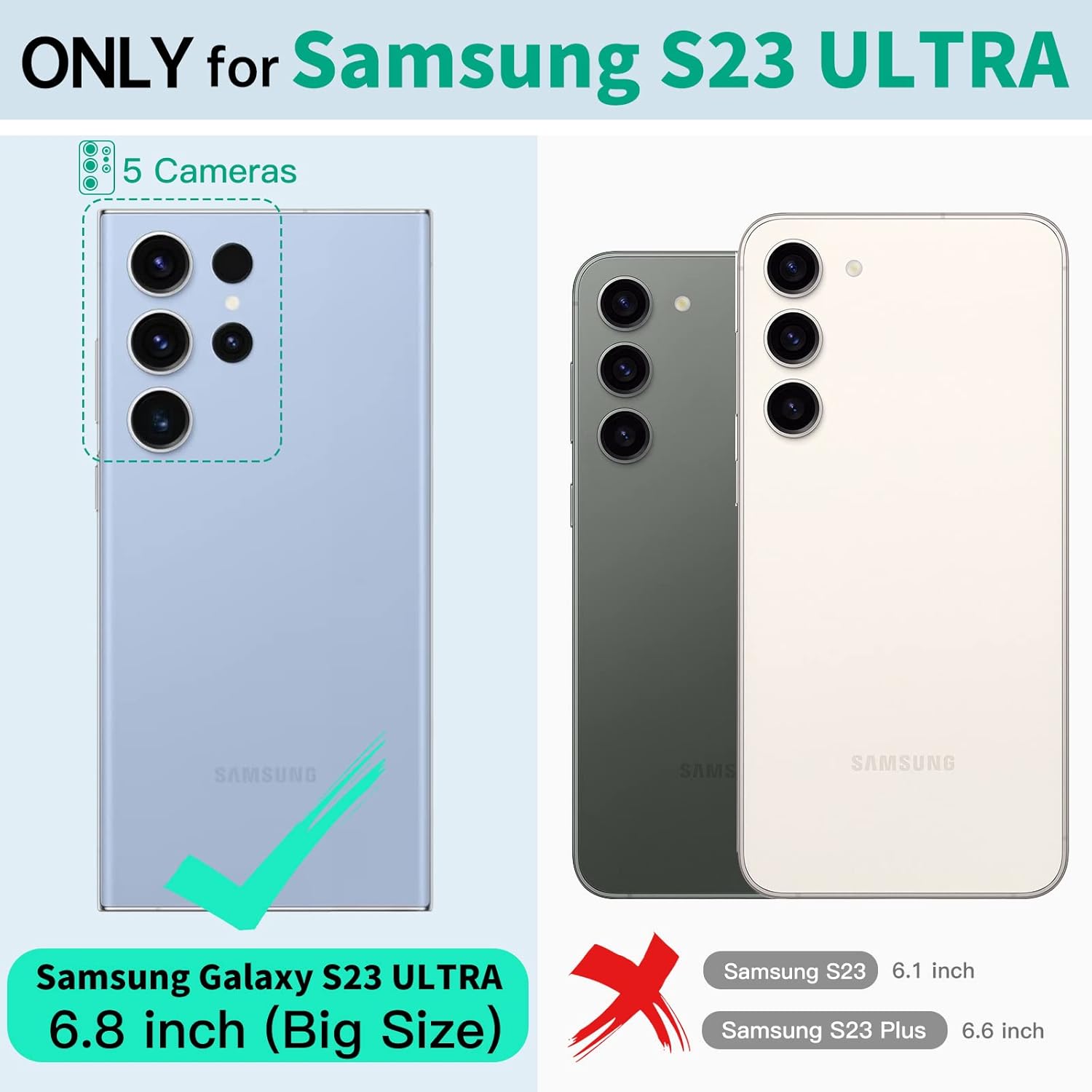 Thumbnail 1 de Beeasy 360° Protective Case for Samsung Galaxy S23 Ultra (IP68, 2m water, 3m drop) with Built-in Screen Protector