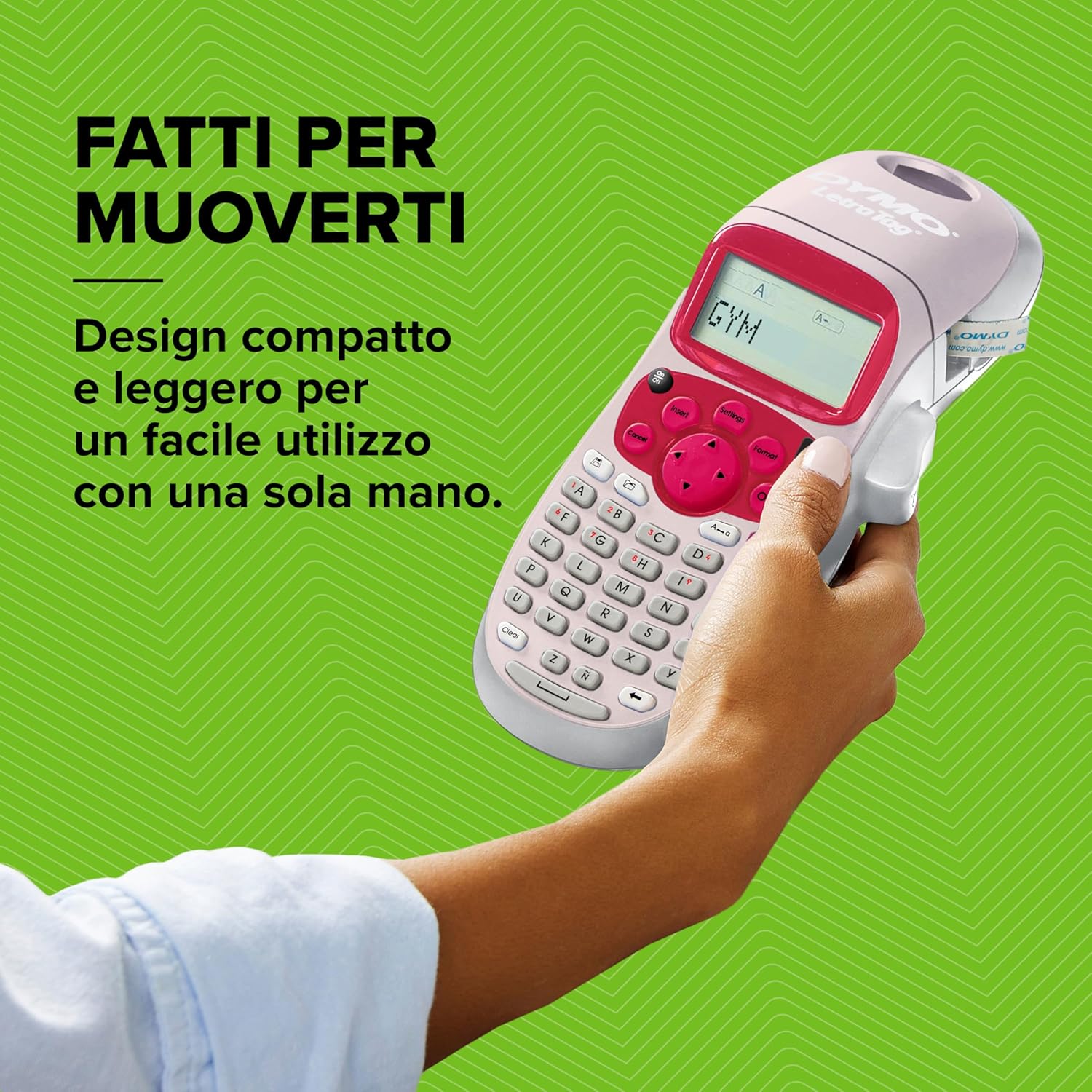 Thumbnail 1 de DYMO LetraTag LT-100T etichettatrice palmare 13 caratteri rosa 🖨️