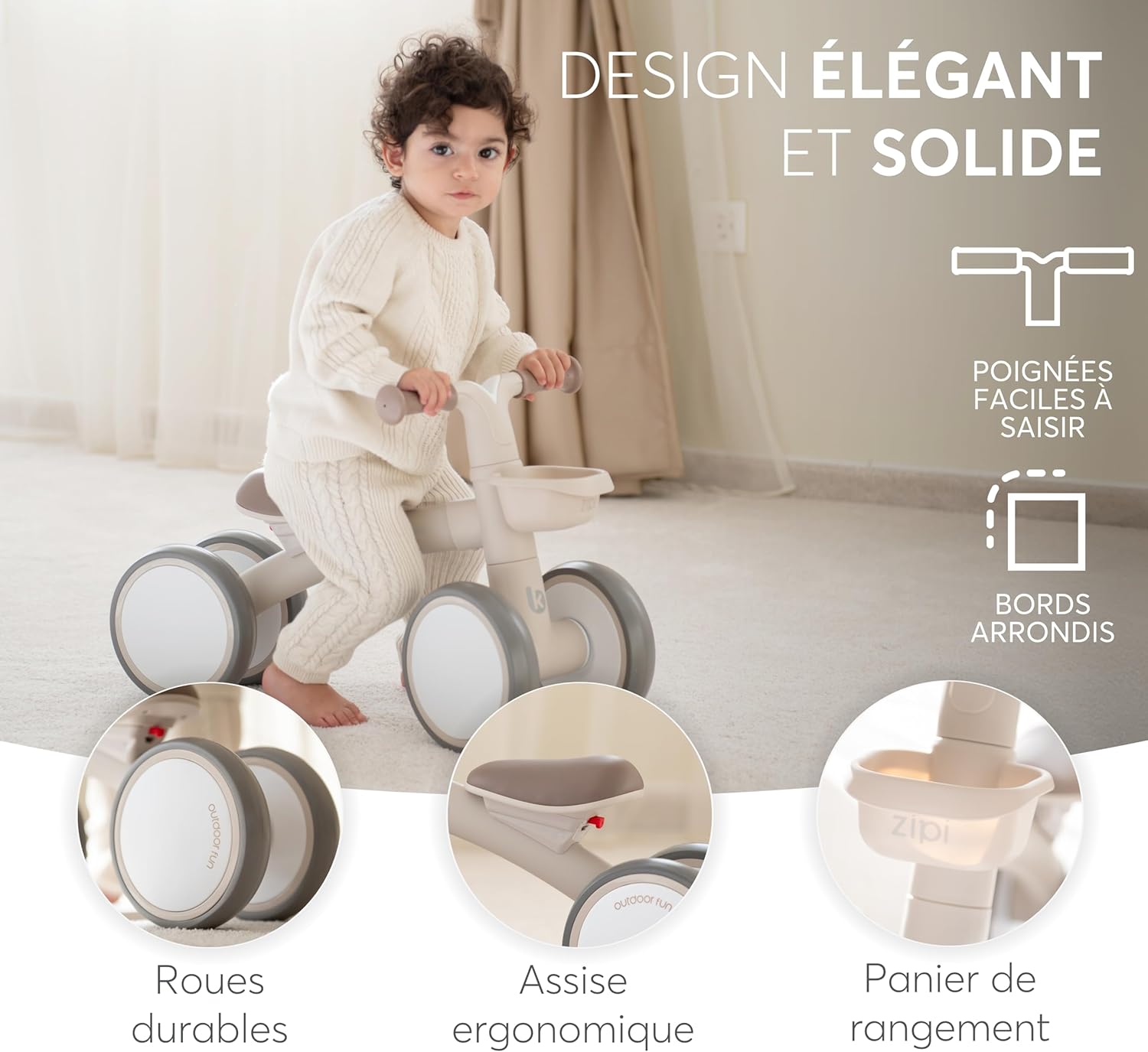 Detalle 2 de kikka boo ZIPI vélo sans pédales 1–3
