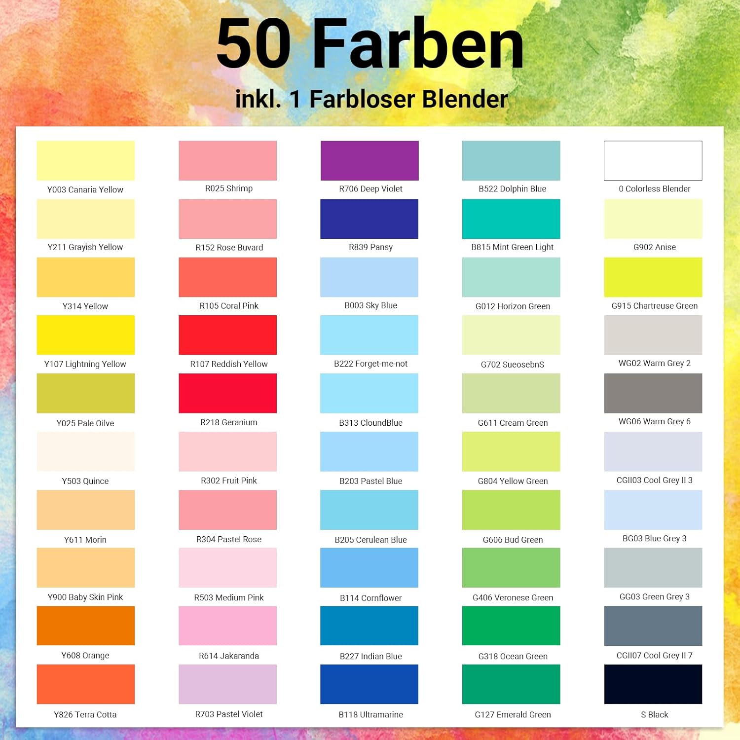 Thumbnail 3 de HOTU Marqueurs à alcool 50 couleurs 🖊️