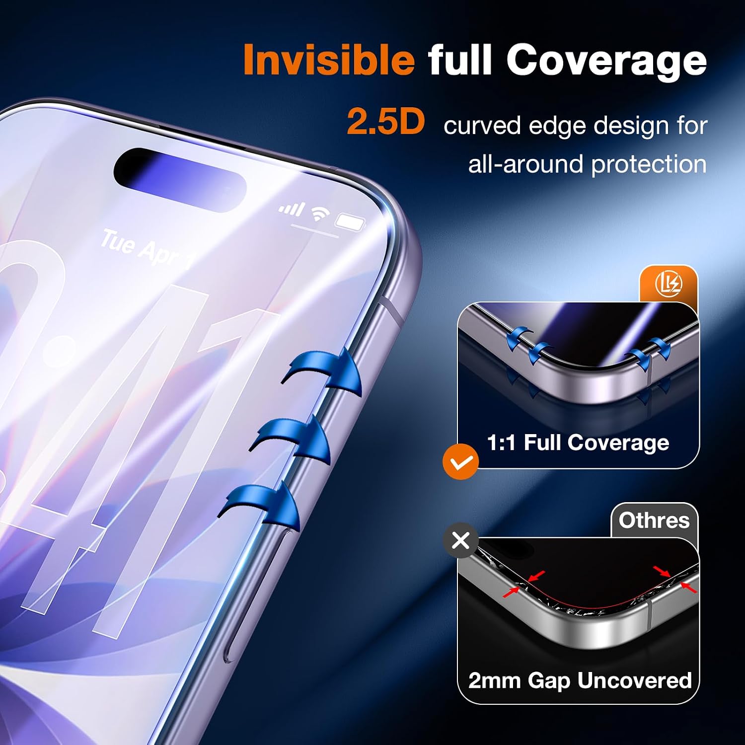 Detalle 2 de LK iPhone 17 Screen Protector, 2-Pack