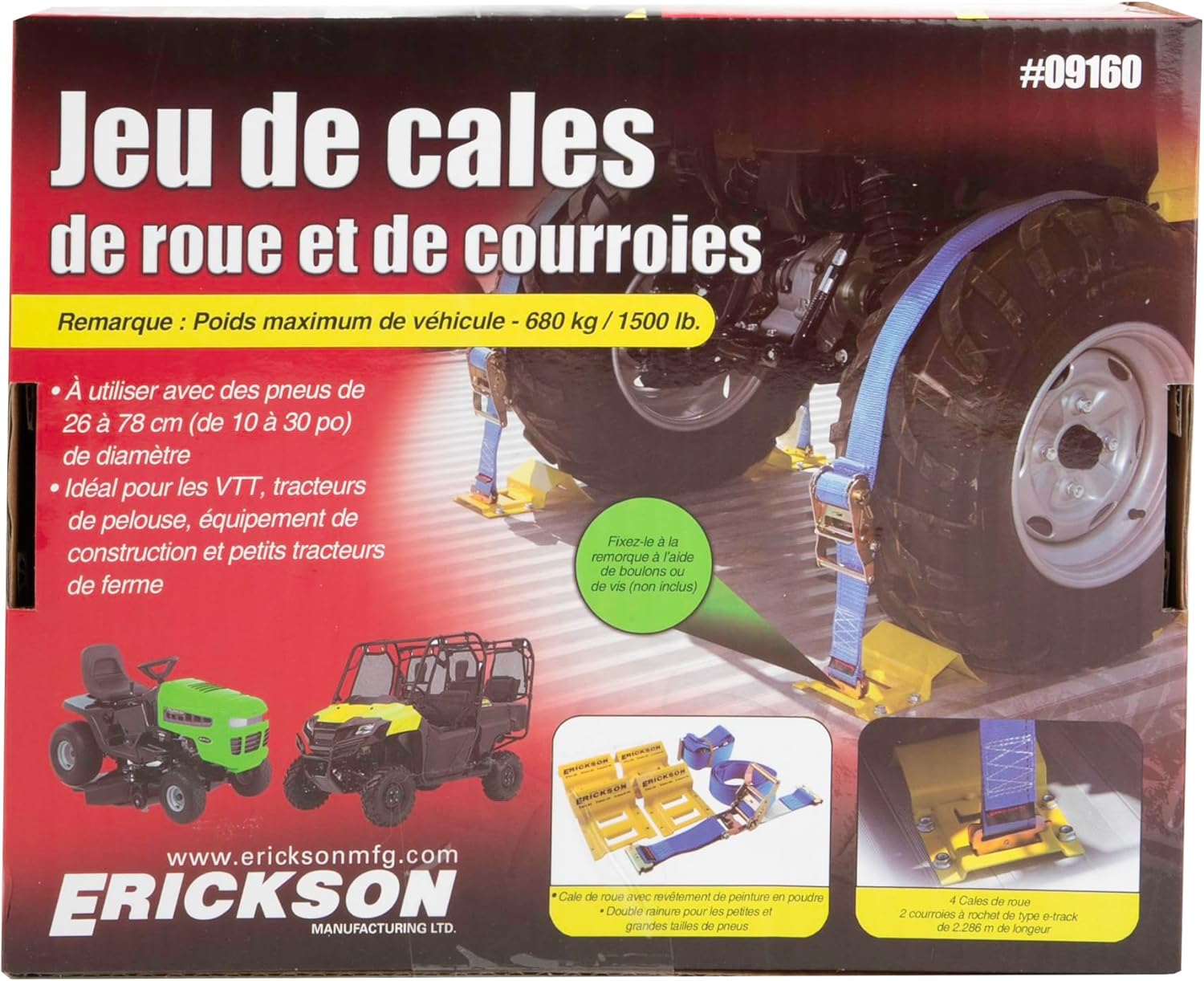 Thumbnail 2 de Erickson 09160 Wheel Chock Tie-Down Kit for ATV and off-road vehicles