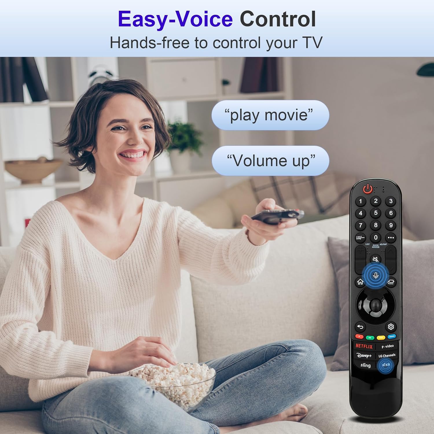 Detalle de HESUNSE LG Magic Remote replacement MR20 1-year