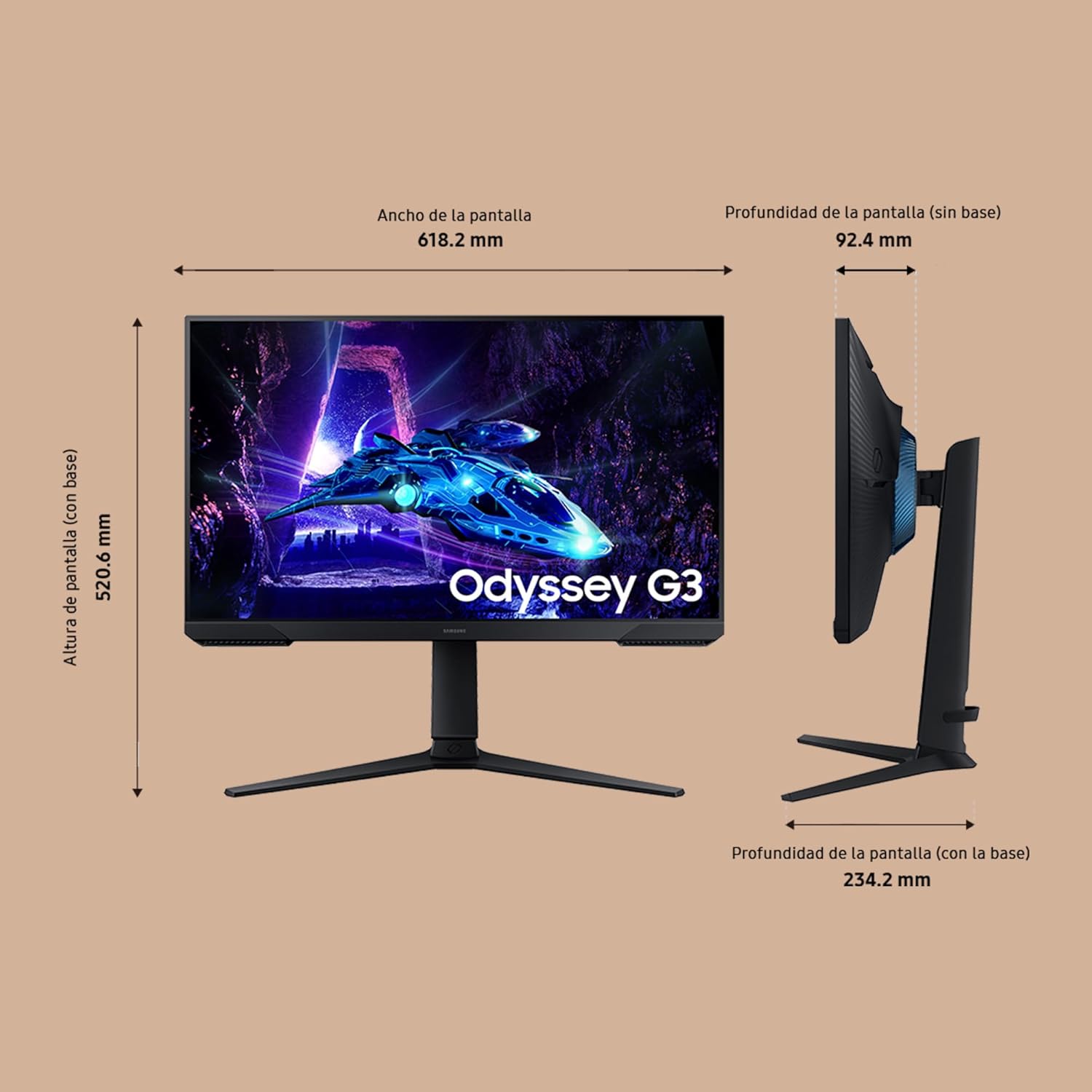 Thumbnail 3 de SAMSUNG LS27DG300EUXEN - Monitor Gaming Odyssey G3 27" ⚡