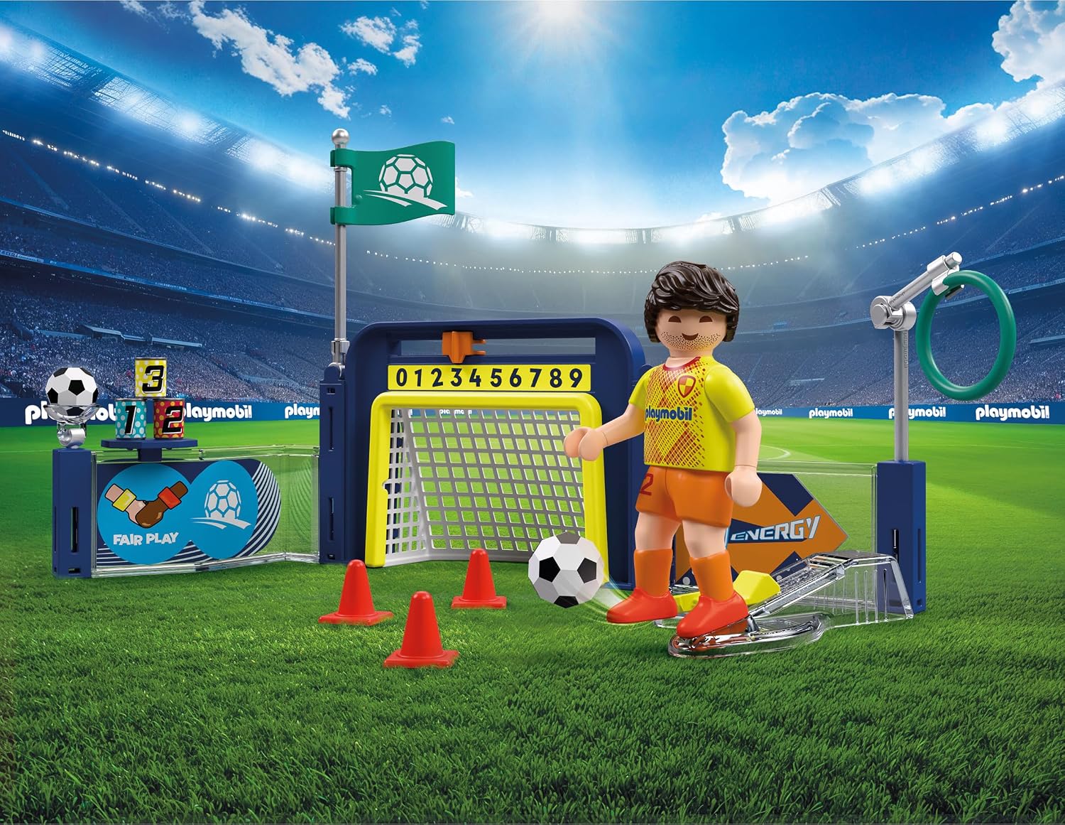 Detalle de PLAYMOBIL My Life Stazione di allenamento per calcio 72057