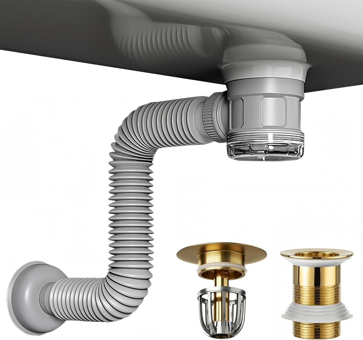 Detalle de Bathroom Sink Drain Kit for 1-1/4-inch and 1-1/2-inch Drains