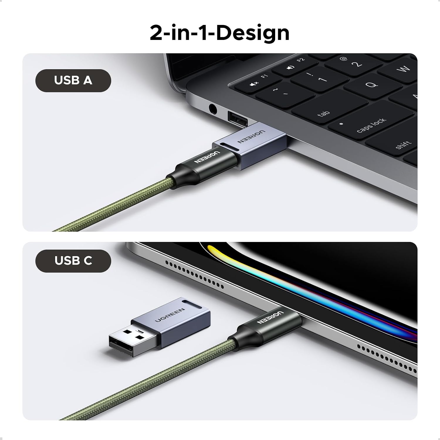 Thumbnail 4 de UGREEN Kartenleser mit USB‑C und USB‑A, SD/TF, 10‑Slots