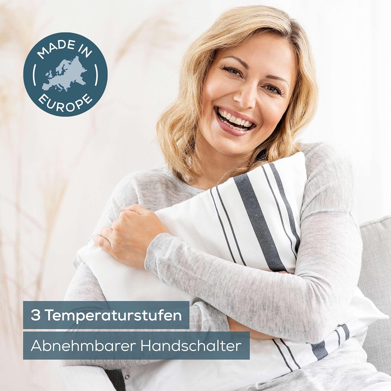 Detalle 2 de Beurer HK 25 Heizkissen – kuschelige Wärme (40 x 30 cm), 3 Stufen, Abschaltautomatik, waschbar