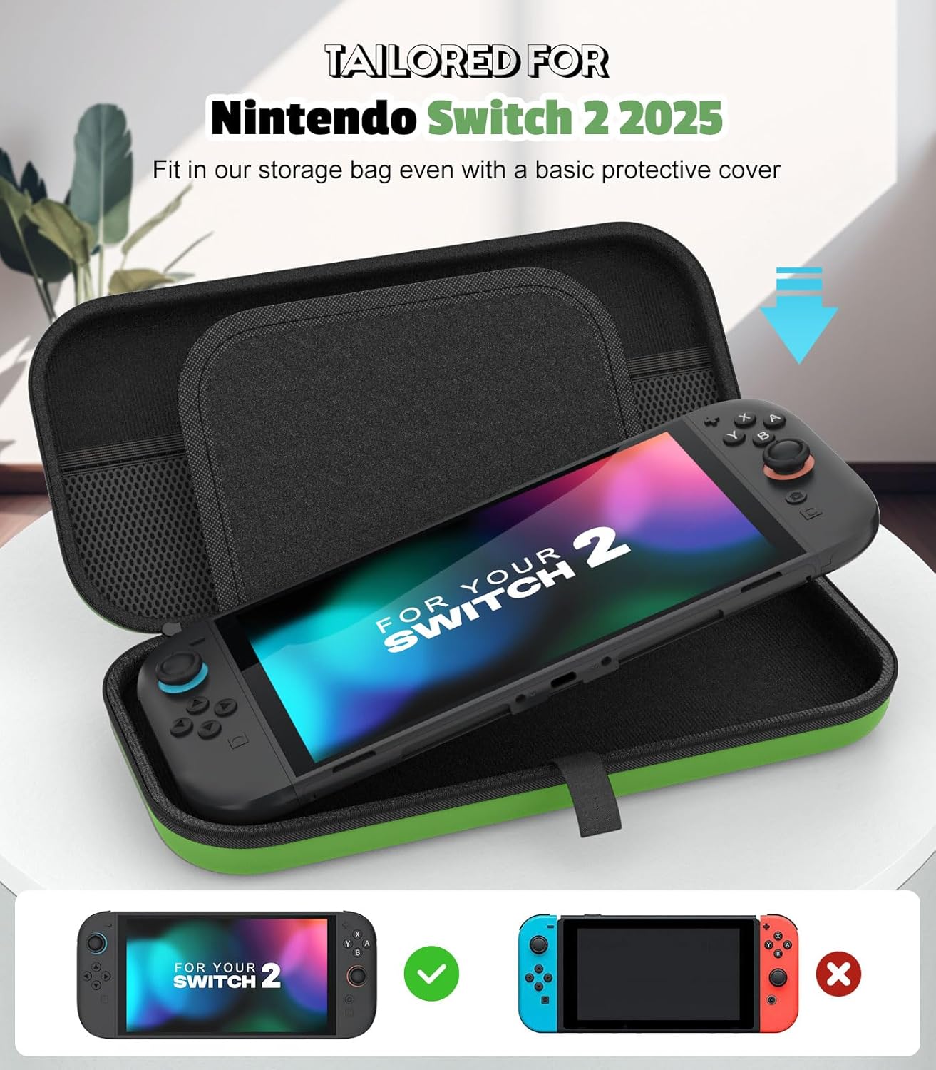 Thumbnail 1 de MoKo Carrying Case for Nintendo Switch 2 (2025) – Protective Hard Shell with 10 Game Slots