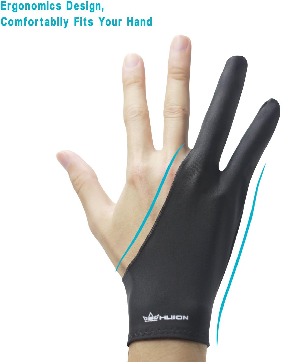 Thumbnail 3 de Huion Cura CR-01 Artist Glove – One Size, Left or Right Hand Compatible for Graphics Tablets
