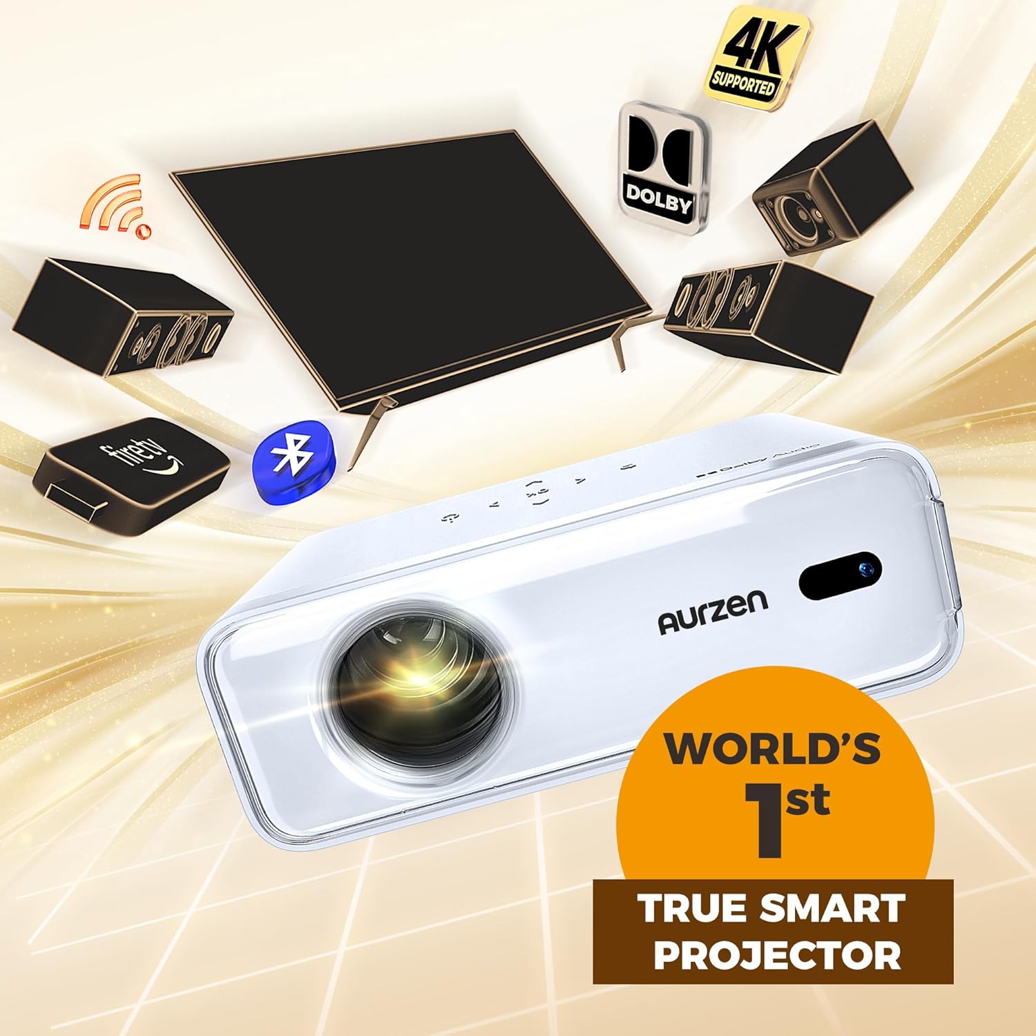 Thumbnail 6 de Aurzen Eazze D1 4K smart projector with HDR10