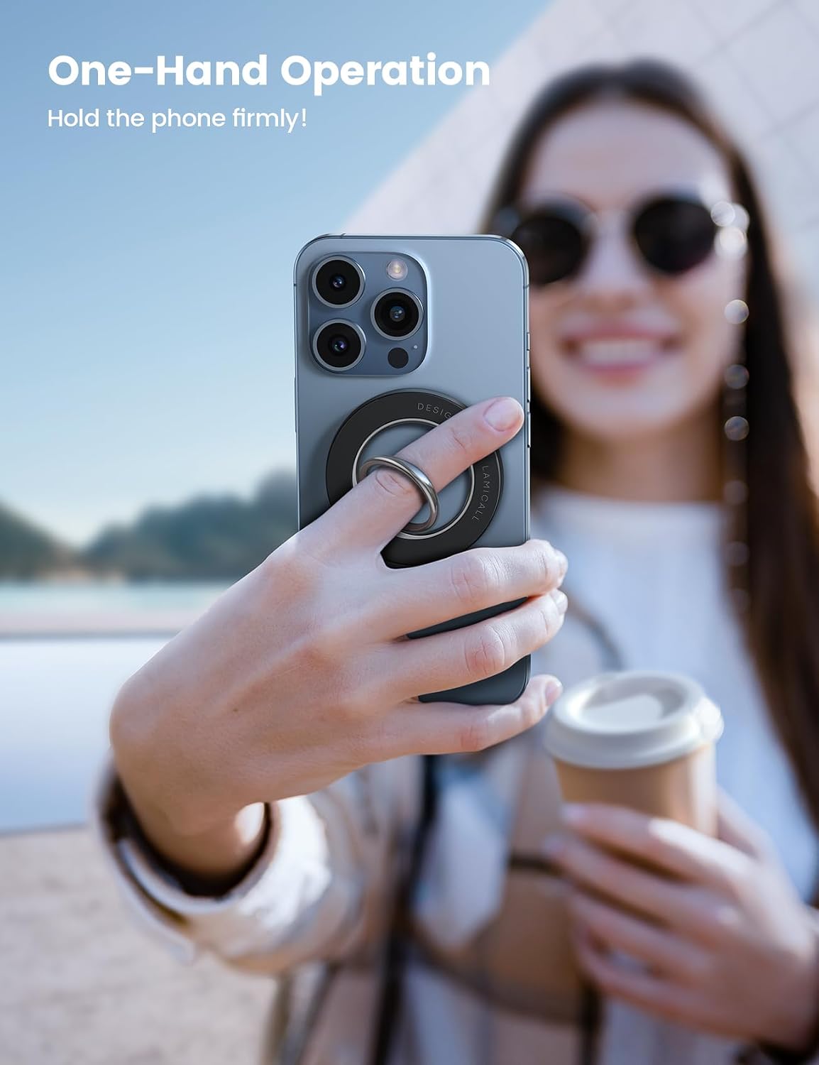 Thumbnail 6 de Lamicall Magnetic Phone Ring Grip MagSafe 360°