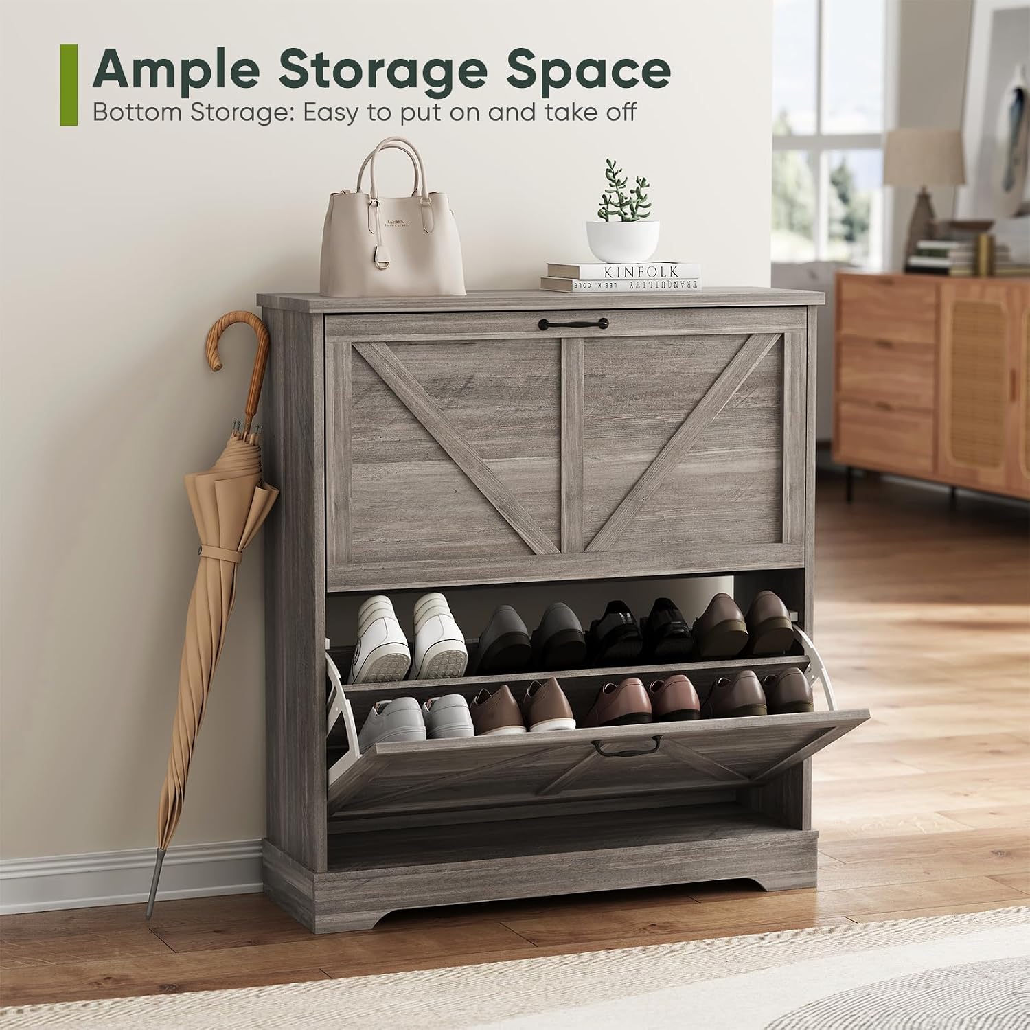 Thumbnail 5 de FENDEE shoe storage cabinet, 24–30-pair capacity