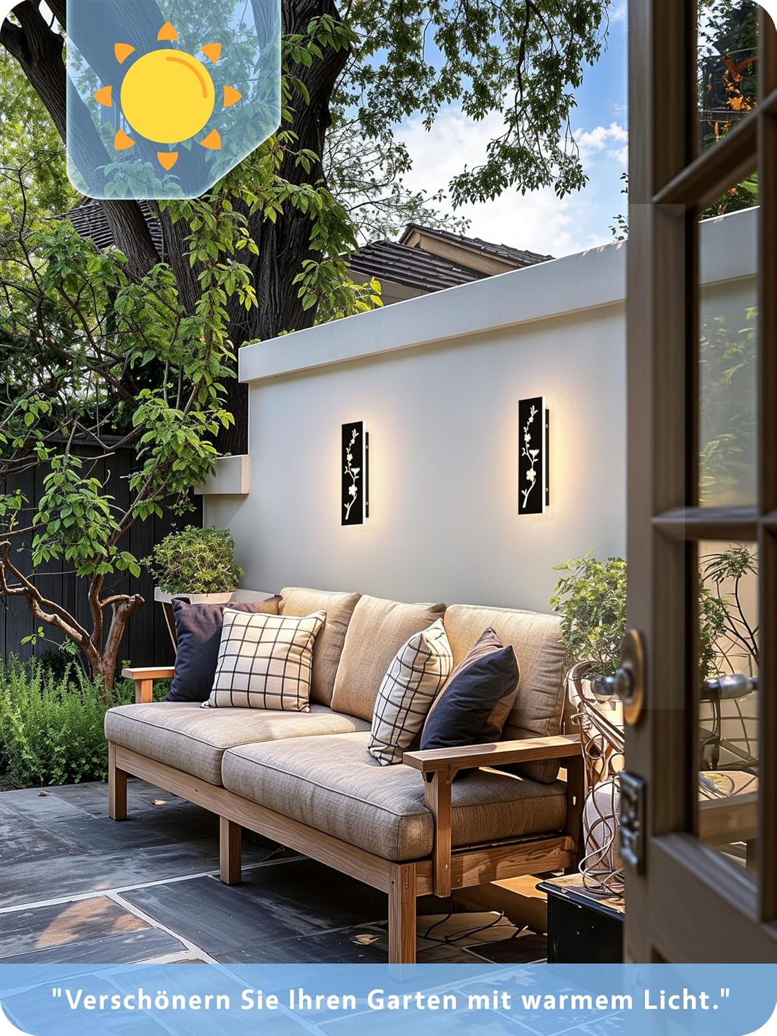 Detalle de LUOLONG applique murale LED 12W 30 cm