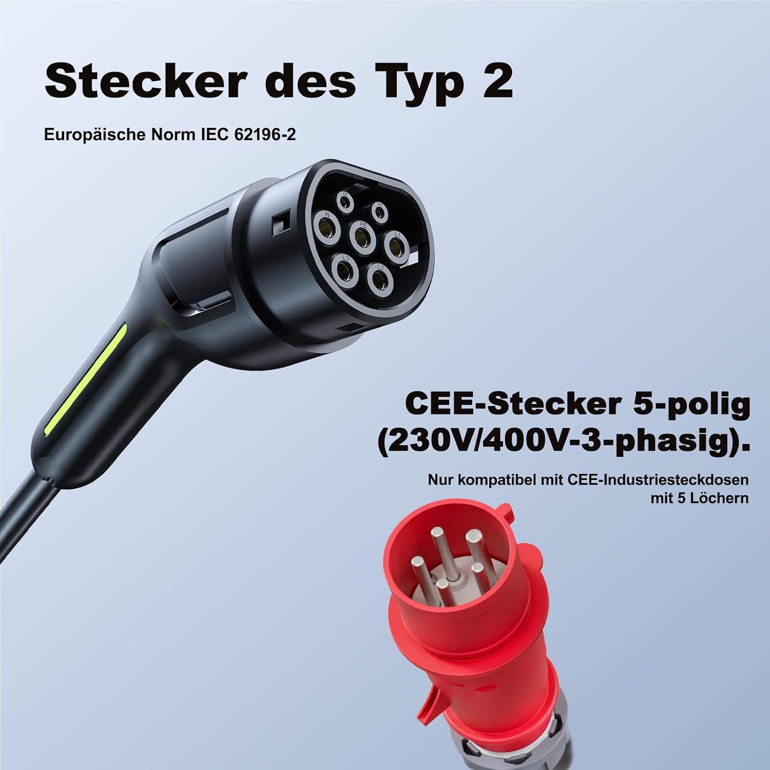 Thumbnail 4 de VDLPOWEREU Typ 2 Ladekabel 11 kW