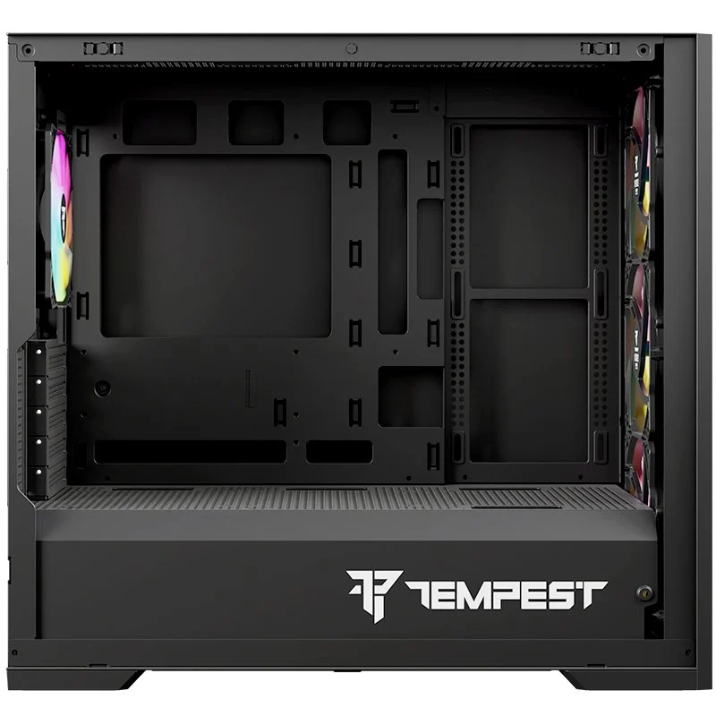 Detalle 2 de Tempest Stronghold ARGB M-ATX Cristal Templado USB 3.0 Negra 🖥