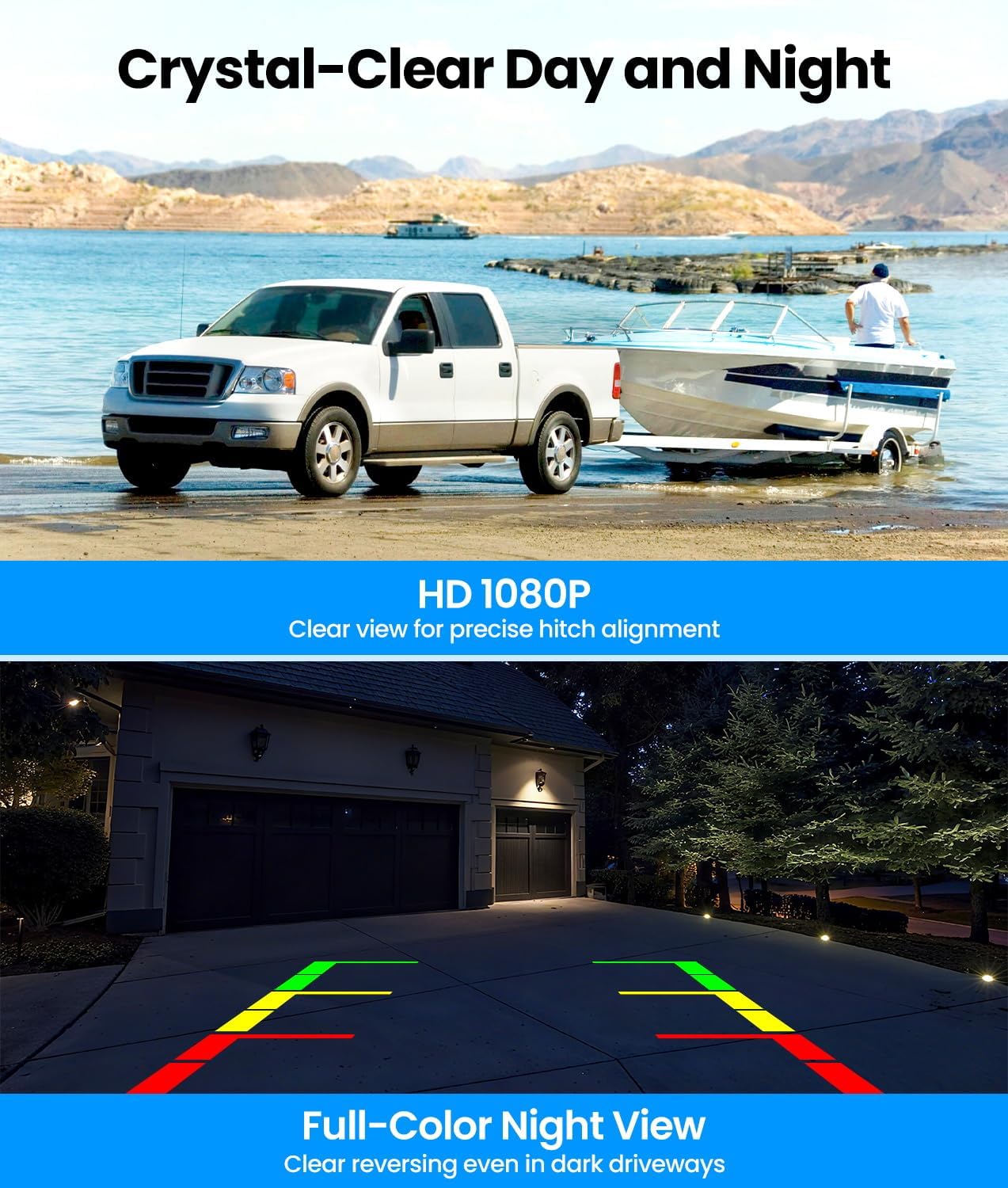 Thumbnail 5 de AUTO-VOX 2 Solar Wireless Reversing Camera Kit: Dual Cameras for Vans and Trailers