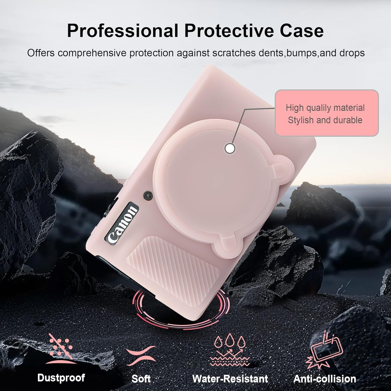 Detalle de RAIALL SX740 HS silicone case for travel