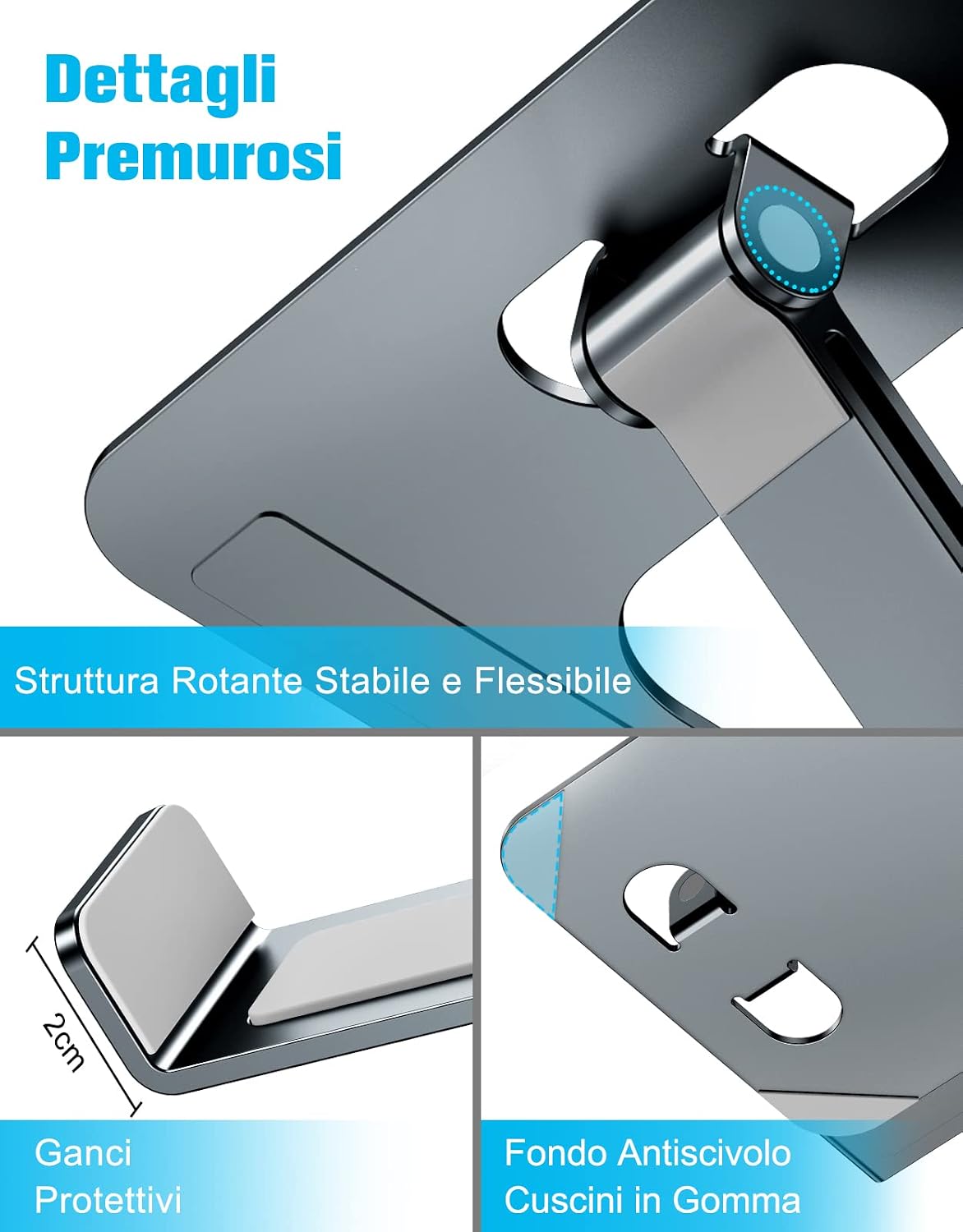 Thumbnail 5 de Babacom Supporto PC Portatile 10-16"