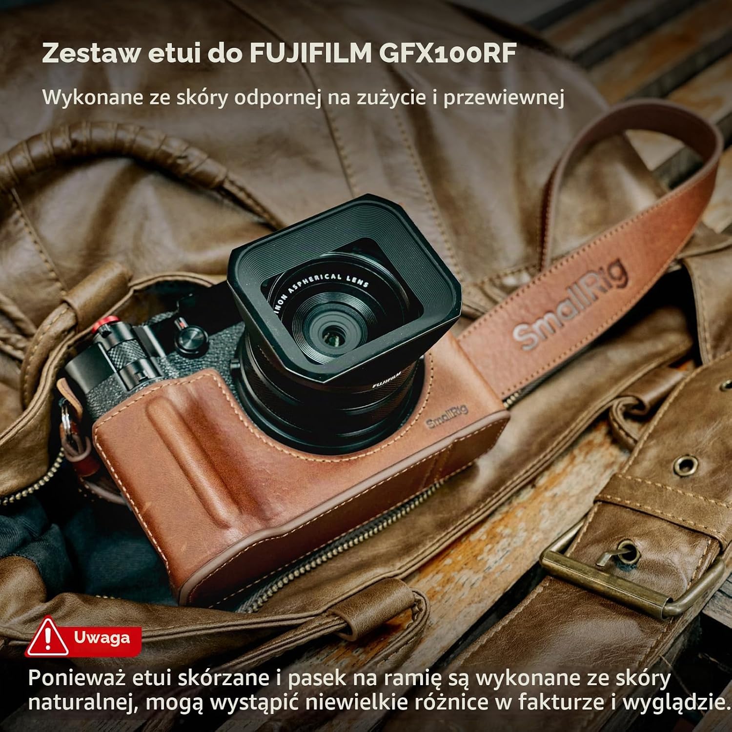 Detalle 2 de SMALLRIG 5268 – etui do FUJIFILM GFX100RF z paskiem i podparciem kciuka