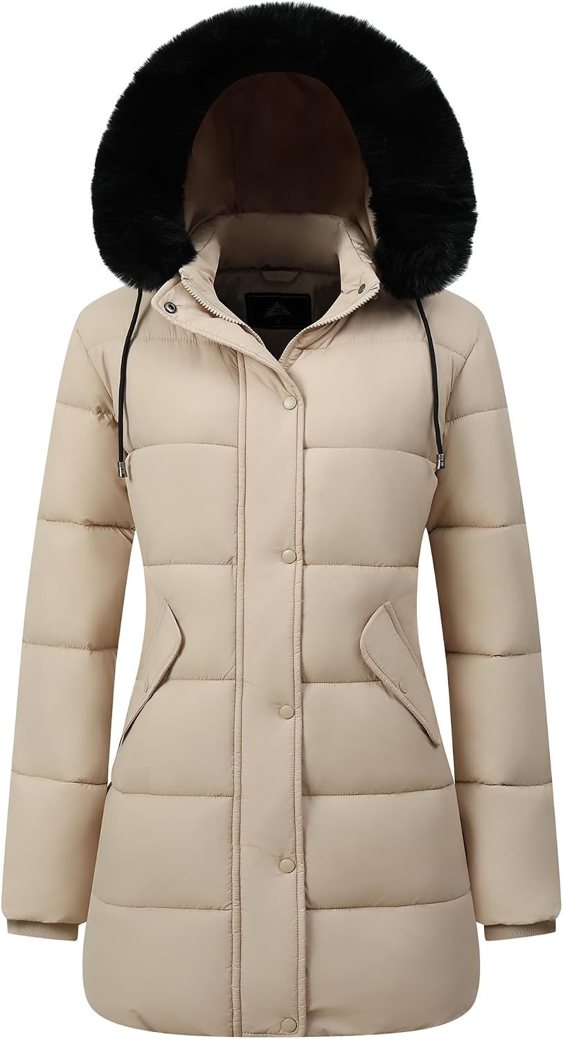 Detalle de GOLDLADIES Women's Winter Coat Waterproof Parka