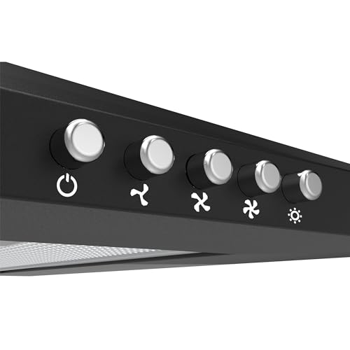 Detalle de CIARRA CBCB6201 Hotte aspirante 60 cm – Noir, 404 m³/h, classe A++