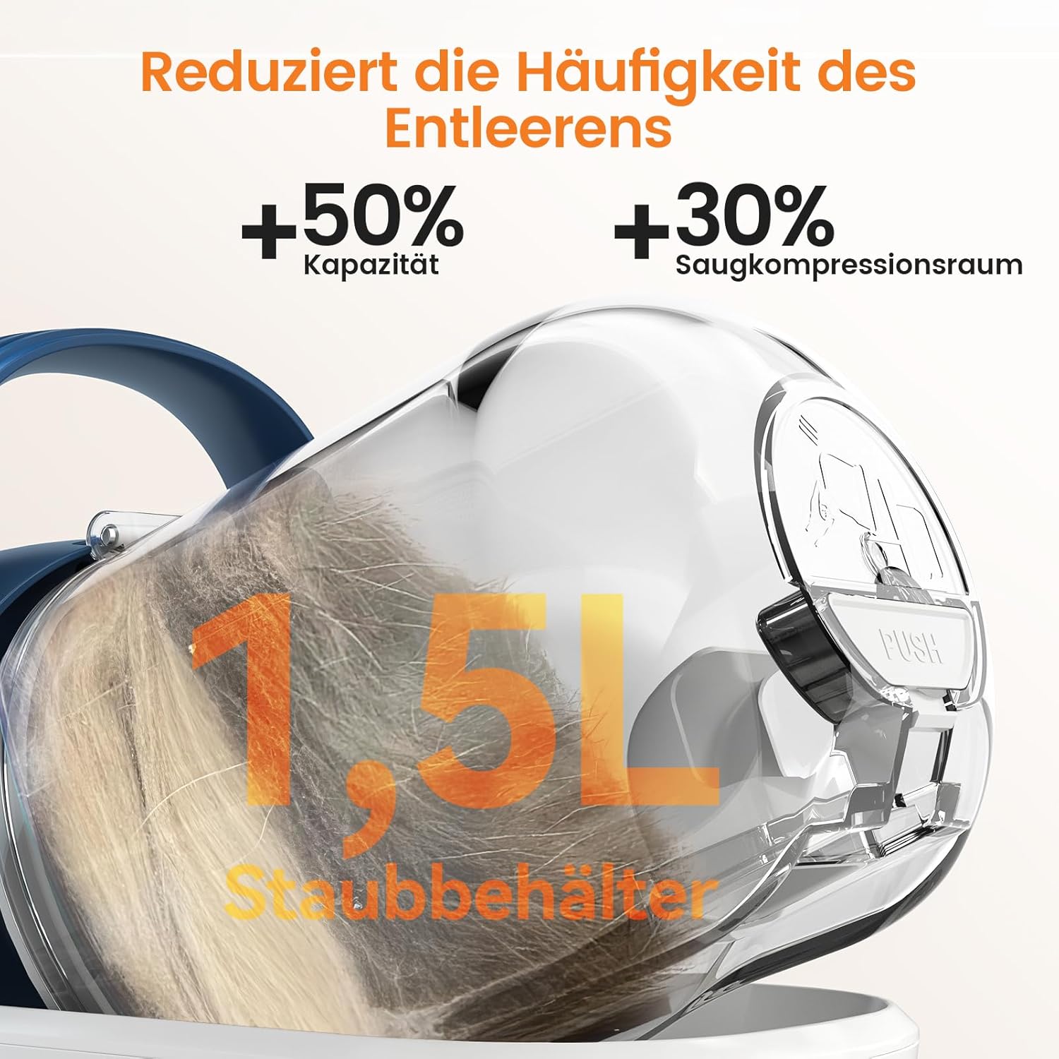 Thumbnail 6 de oneisall Hundeschermaschine mit Staubsauger – 12.000 Pa Saugkraft, 7 Pflege-Tools