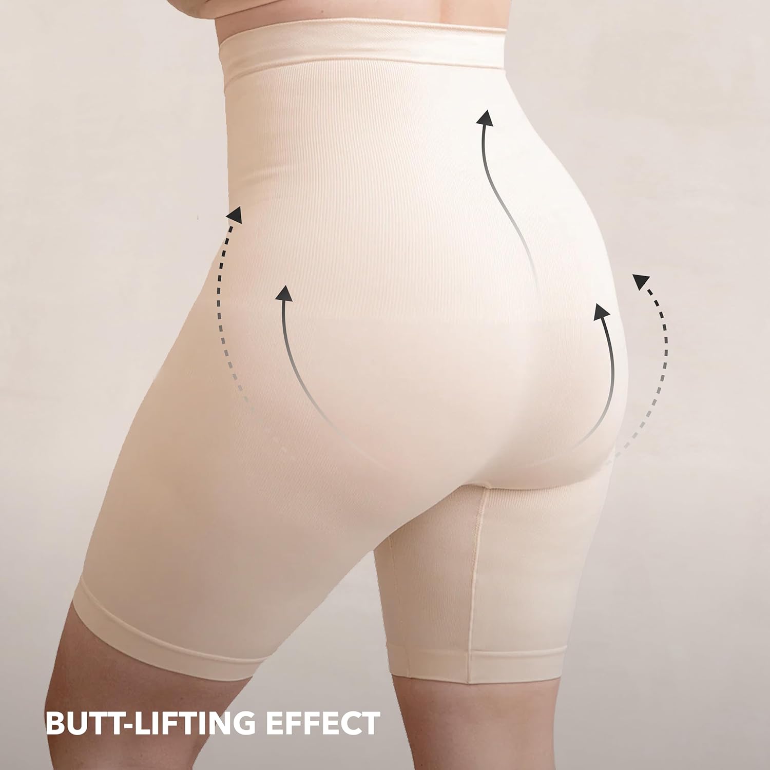 Thumbnail 2 de SHAPERMINT High-Waisted Tummy Control Shapewear Shorts (Medium-Large, Thigh Slimmer)