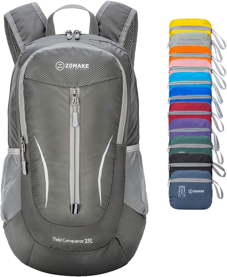 Detalle de ZOMAKE sac à dos pliable ultra léger 25L — petit daypack de randonnée packable