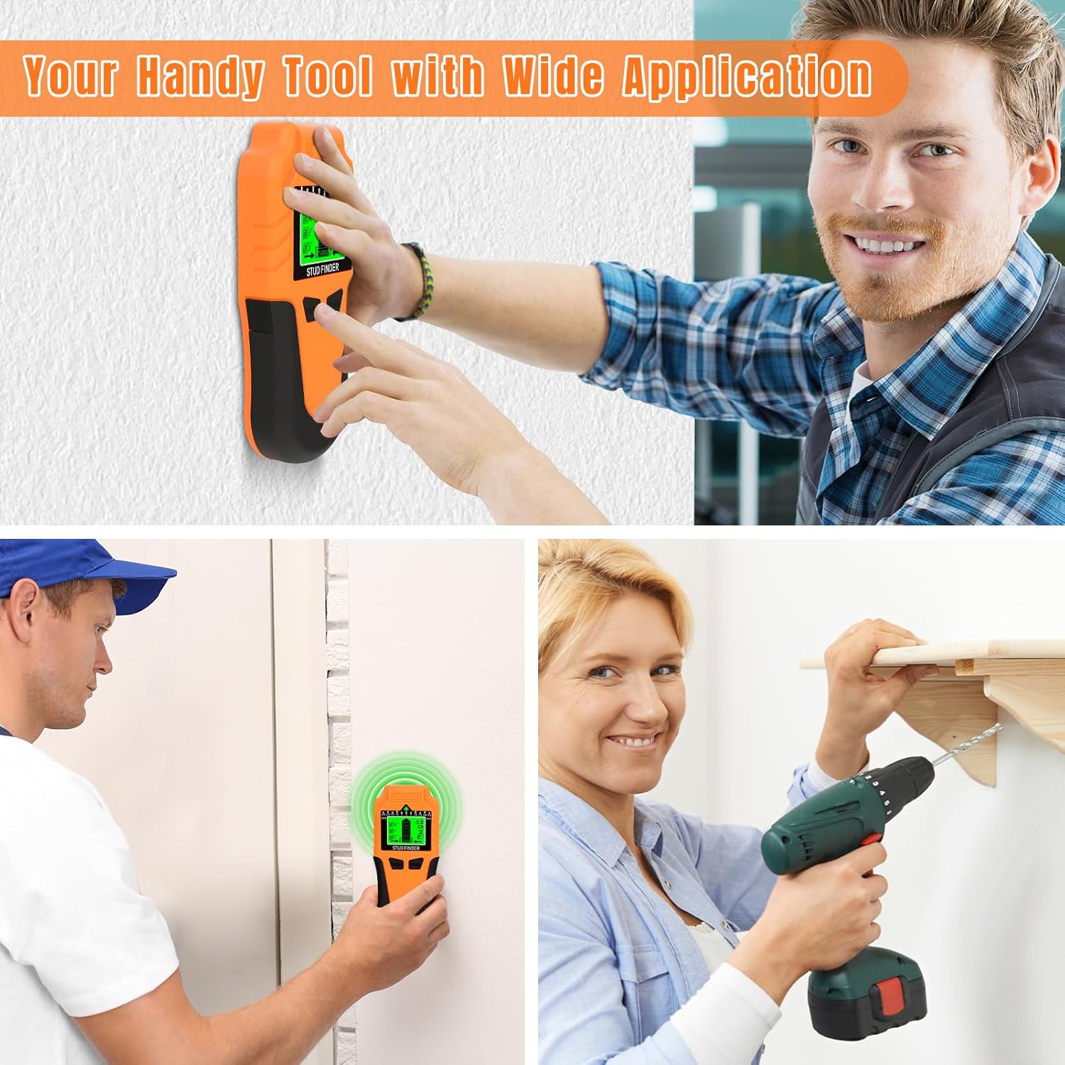 Thumbnail 6 de Stud Finder Wall Scanner 6-in-1 with LCD Display
