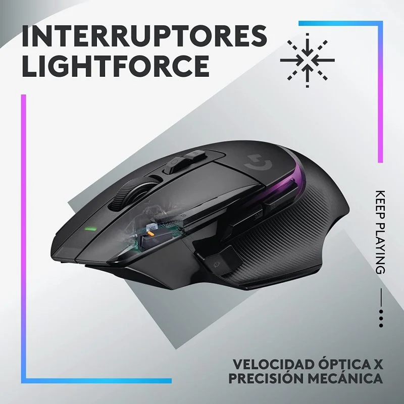 Thumbnail 3 de Logitech G G502 X Plus Inalámbrico RGB Gaming 25600 DPI 🖱️