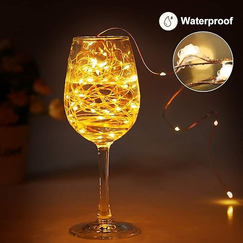 Detalle 1 de Lezonic Solar String Lights, 2-Pack: 240 LED, 80ft of Outdoor Ambience
