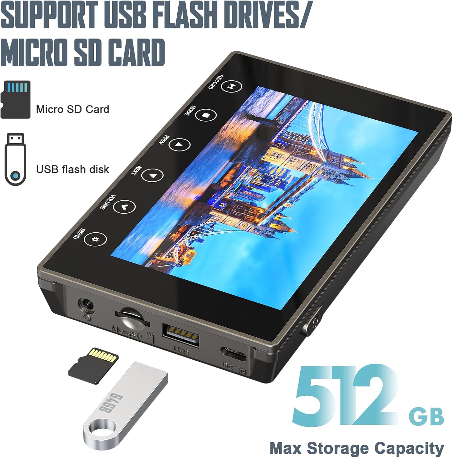 Detalle 2 de DigitPro VHS to Digital Converter 3.0 with 5" Screen (VCR/Hi8/Mini DV to MP4, 4K)