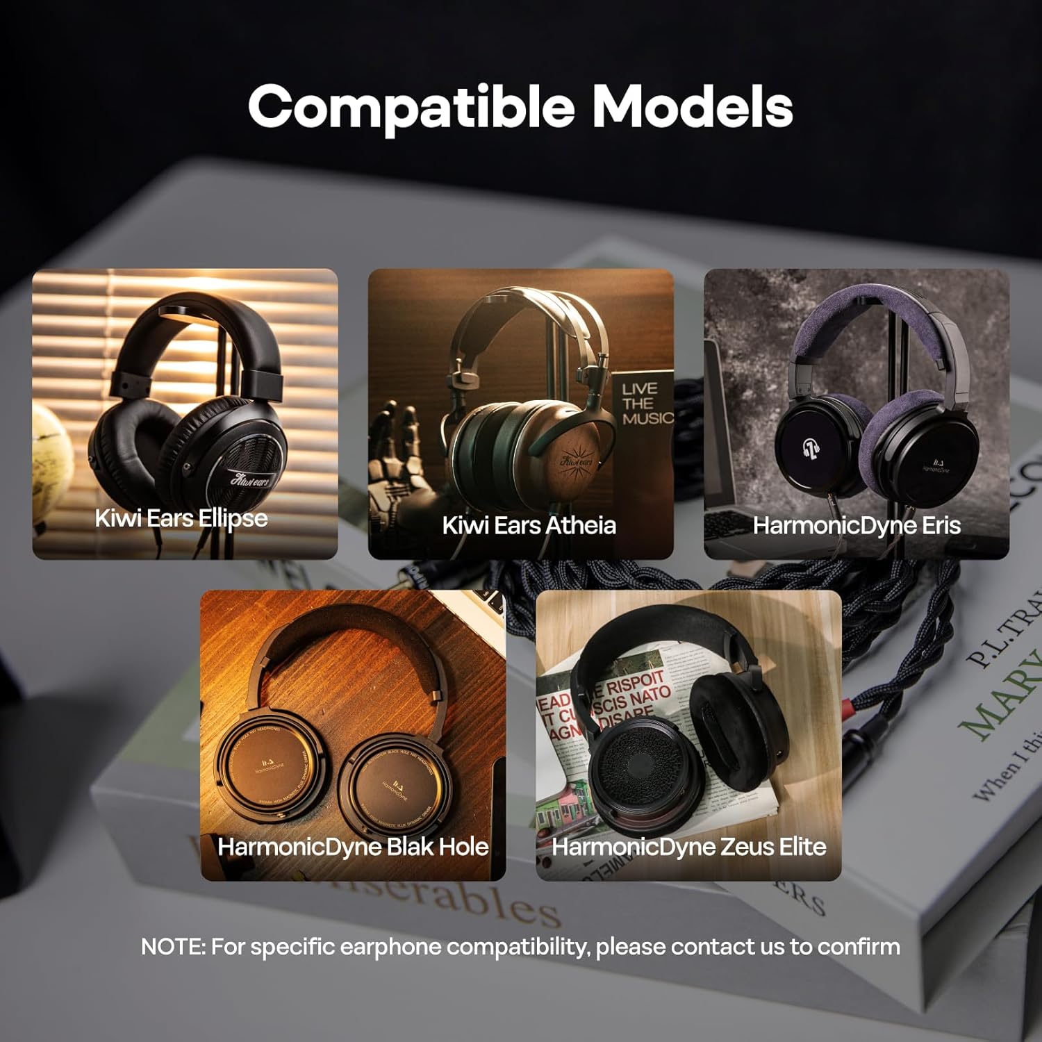 Thumbnail 5 de Linsoul Tripowin Nova Fil – câble hybride 4 brins argenté OCC pour casques sur-auriculaires, 2 m, connexion 3,5 mm vers 4,4 mm/XLR
