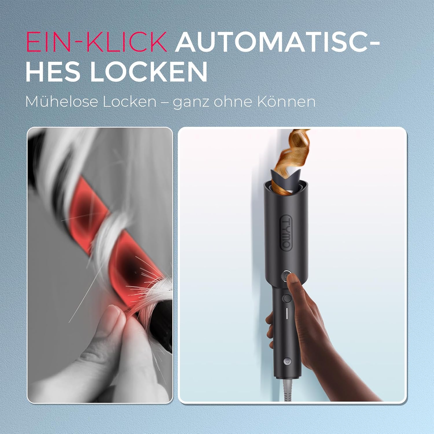 Detalle 2 de TYMO CURLPRO Lockenstab 32 mm, automatischer Lockenstab đ