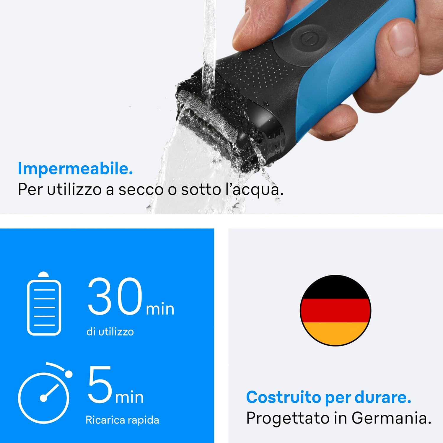 Thumbnail 4 de Braun Serie 3 310S Rasoio elettrico Wet&Dry
