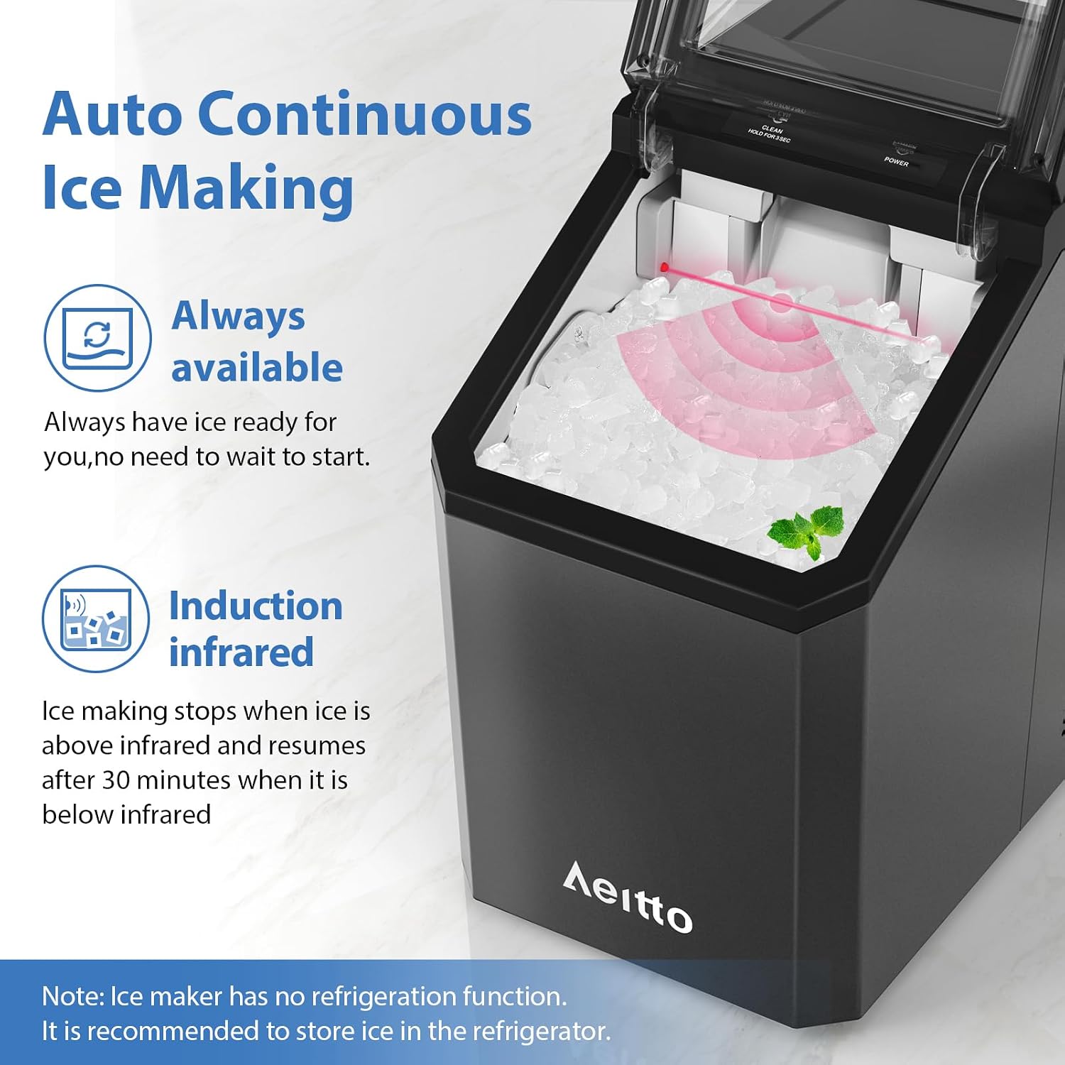 Thumbnail 5 de Aeitto Nugget Ice Maker 55 lbs/Day