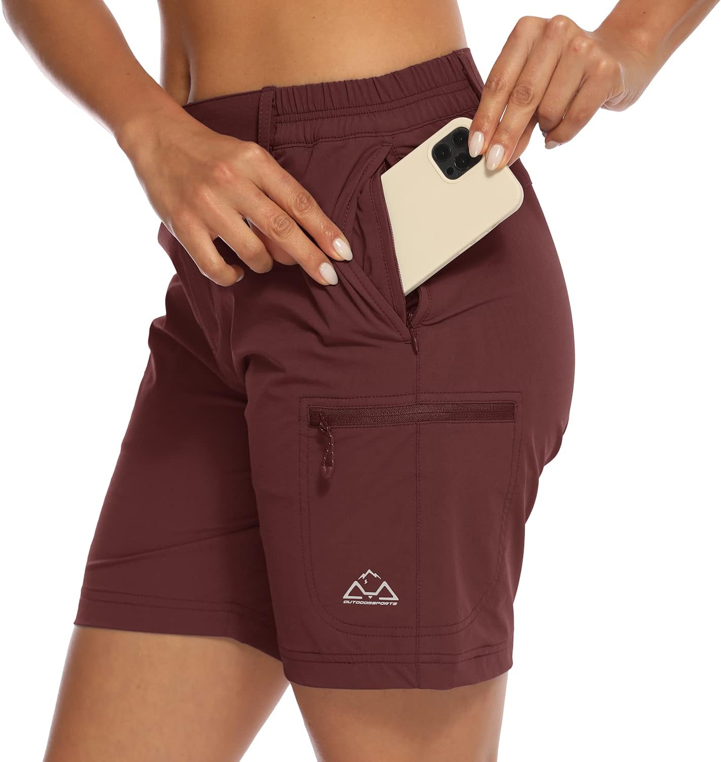 Thumbnail 6 de donhobo Women’s Walking & Hiking Cargo Shorts with Quick-Dry, Stretch Waist and UPF 30+