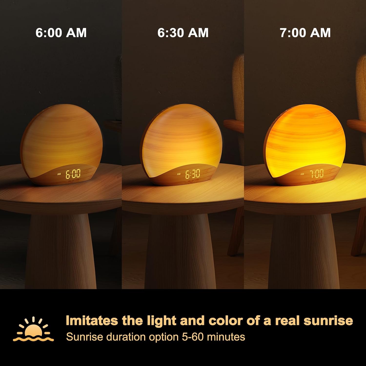 Detalle de REACHER Sunrise Alarm Clock Wake Up Light