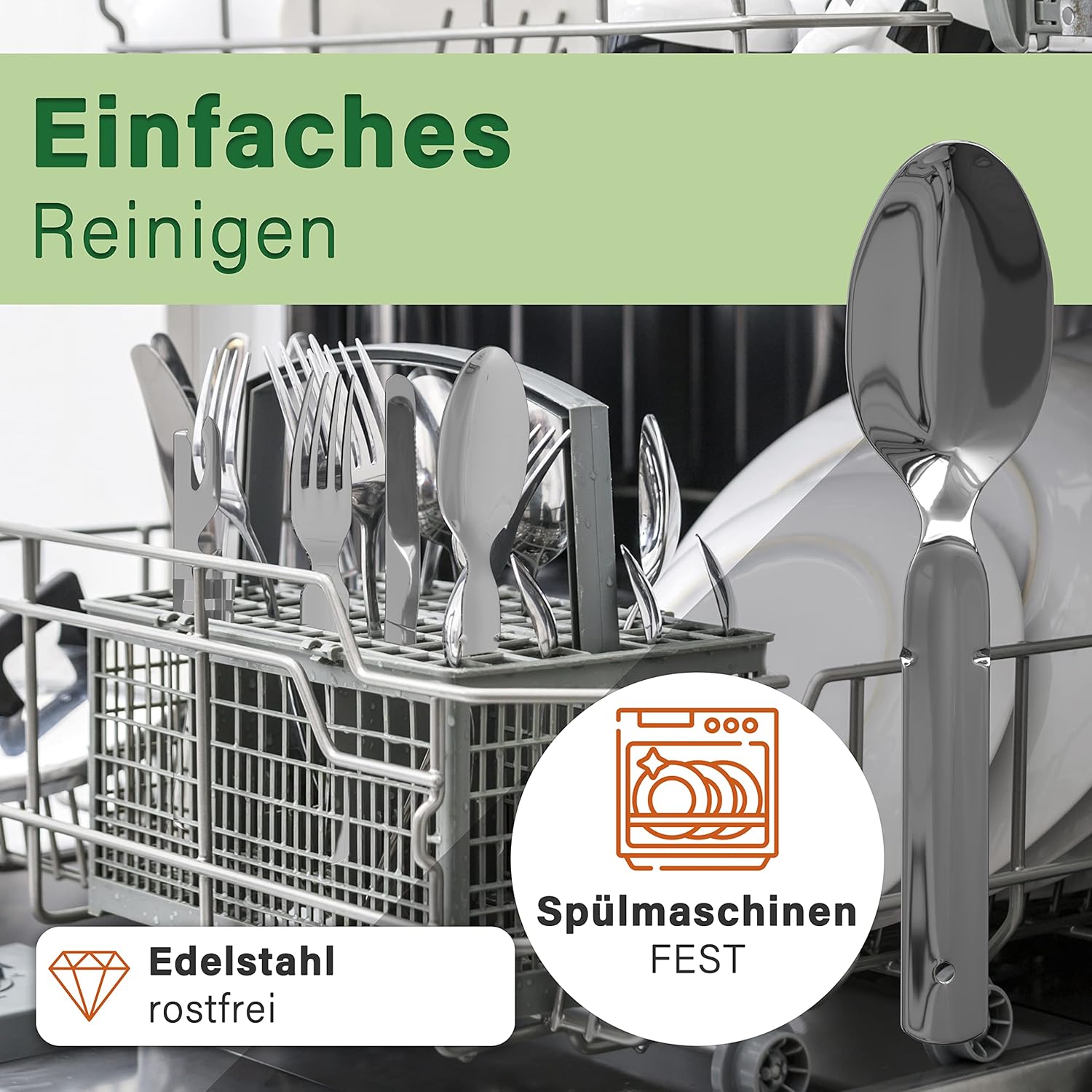 Thumbnail 6 de Klassisches Bundeswehr Besteckset 4-teilig