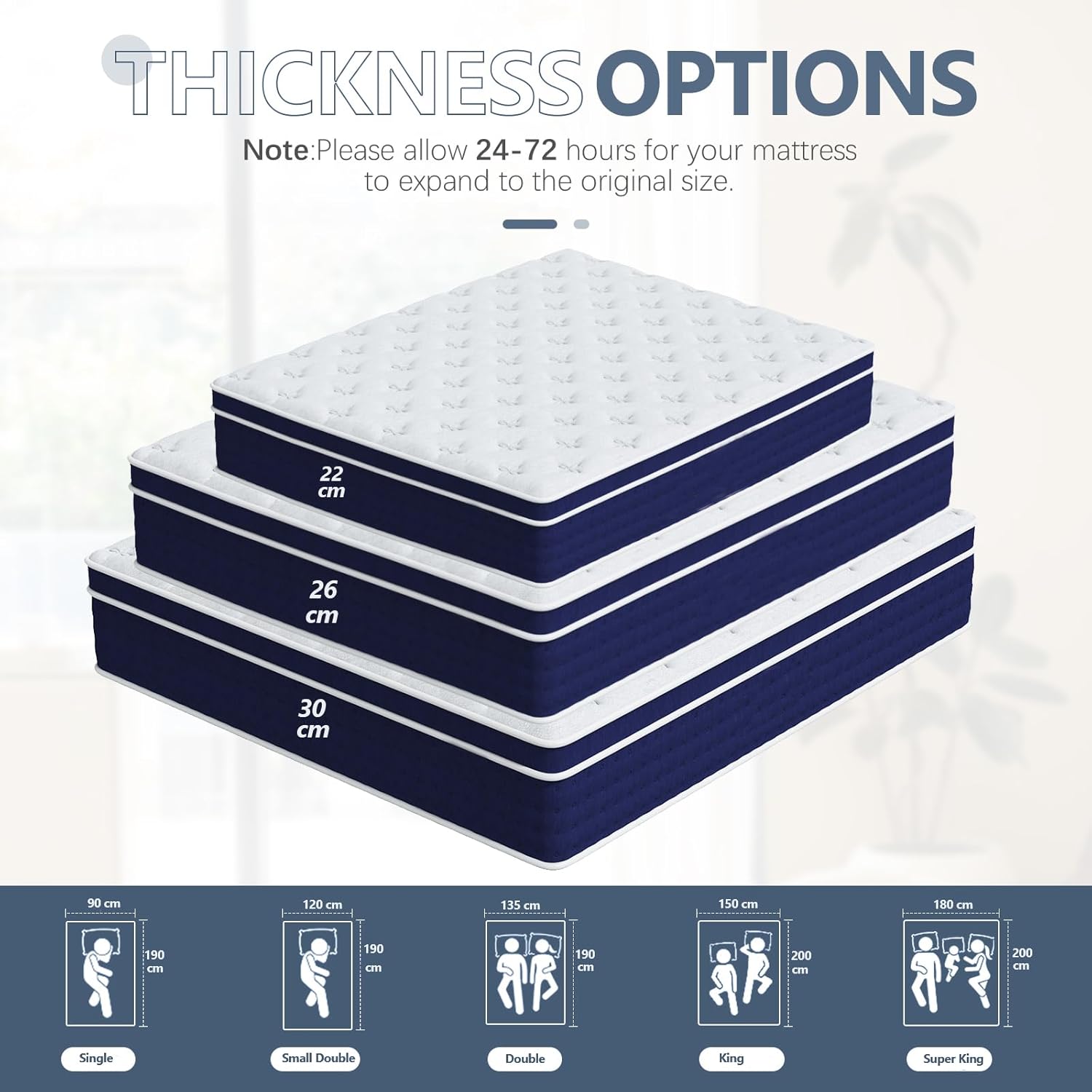 Thumbnail 6 de Bednew Single Hybrid Mattress 30cm
